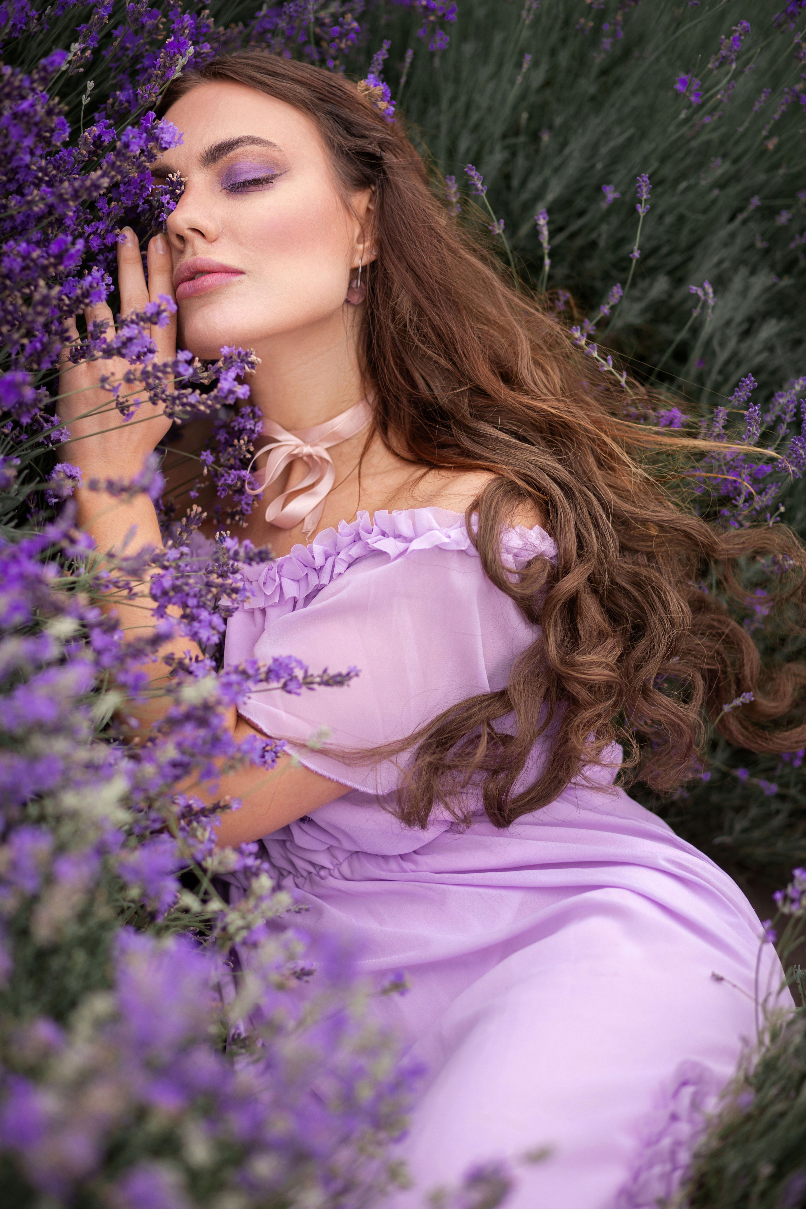Лавандовий вечір з Олесею. Сімейний та дитячий фотограф Київ, Ірпінь, Буча — Галина Пивоварова