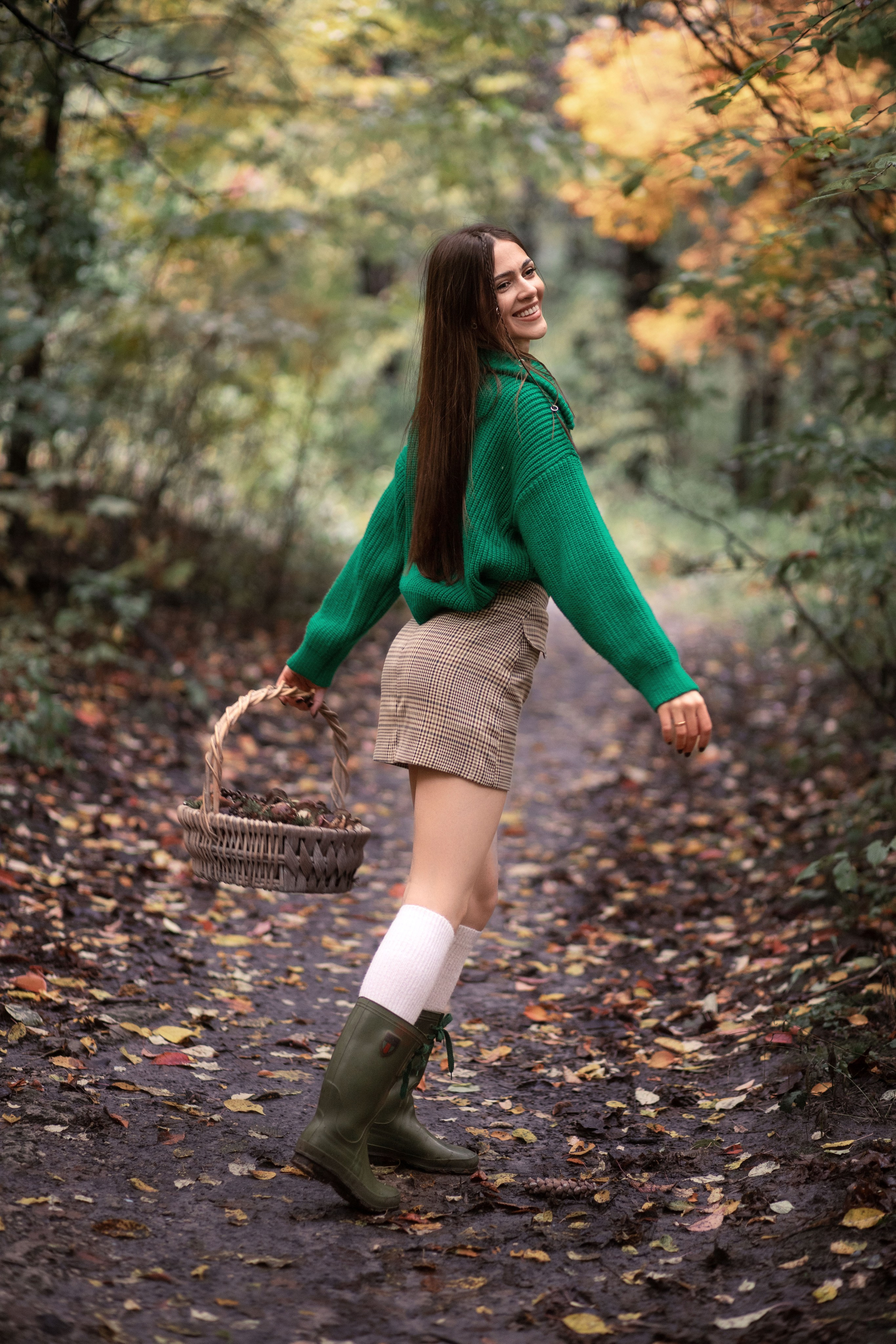 Фотопрогулянка осіннім лісом з Настею. Сімейний та дитячий фотограф Київ, Ірпінь, Буча — Галина Пивоварова