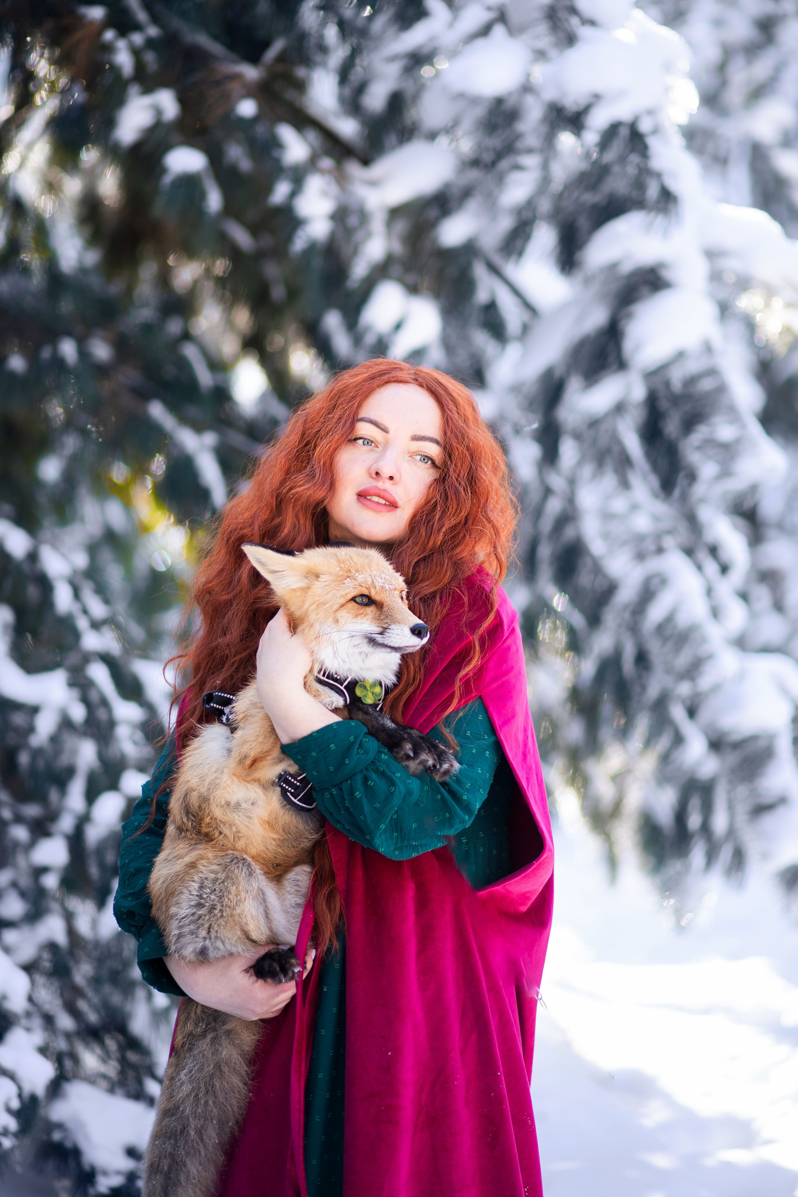 Фотозйомка в зимовому лісі з Яною. Сімейний та дитячий фотограф Київ, Ірпінь, Буча — Галина Пивоварова