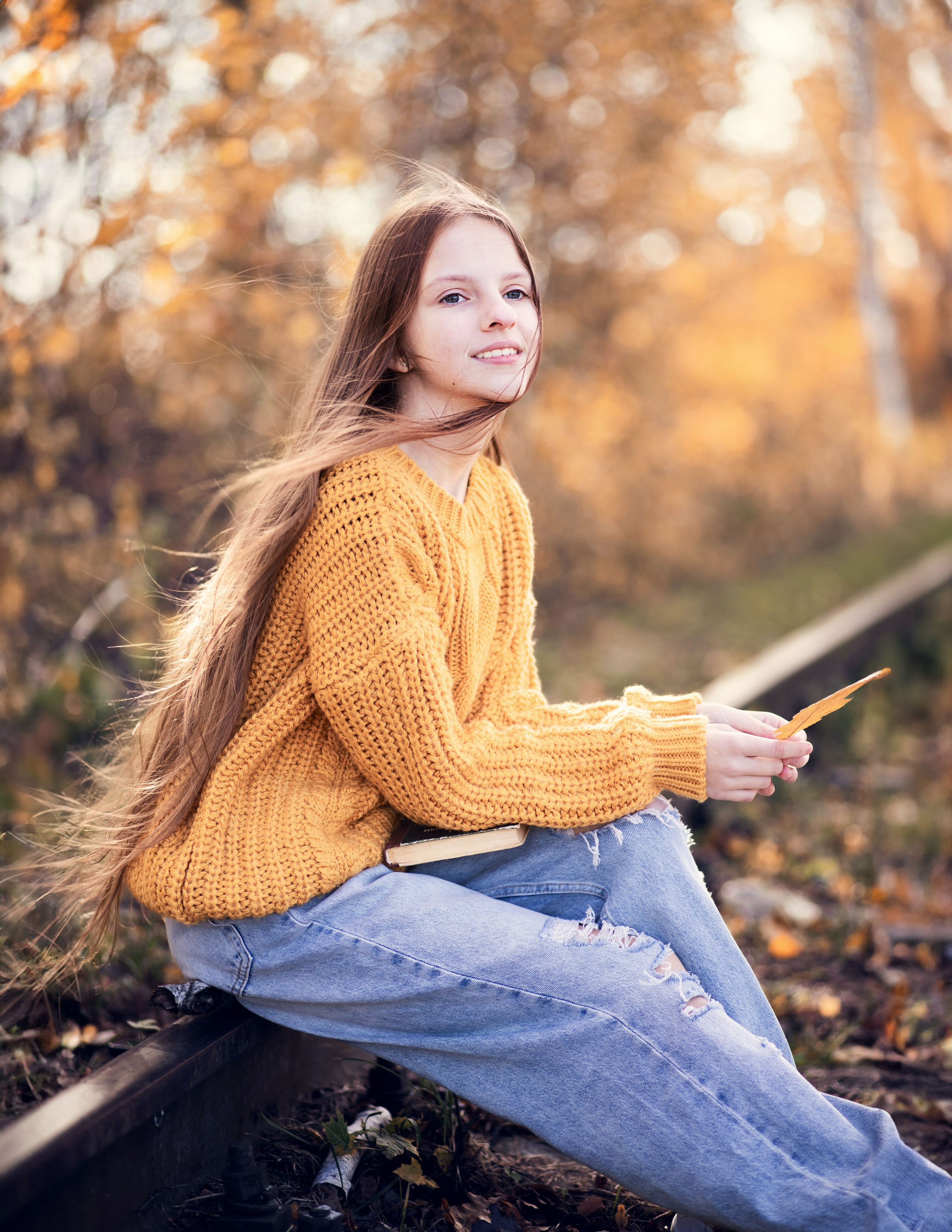 Теплий листопад з Юлею. Сімейний та дитячий фотограф Київ, Ірпінь, Буча — Галина Пивоварова