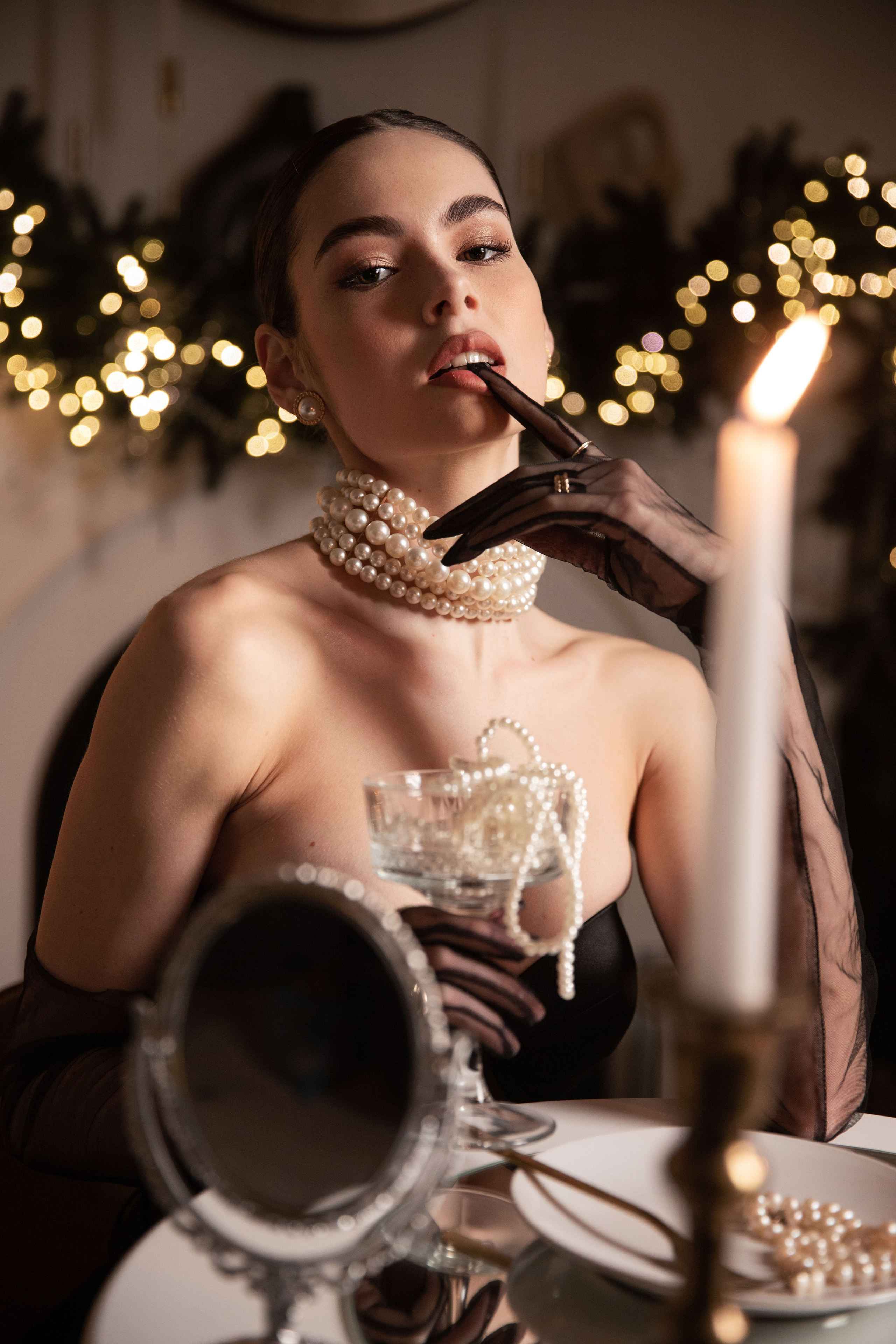 Новорічна жіноча зйомка Elegance. Сімейний та дитячий фотограф Київ, Ірпінь, Буча — Галина Пивоварова