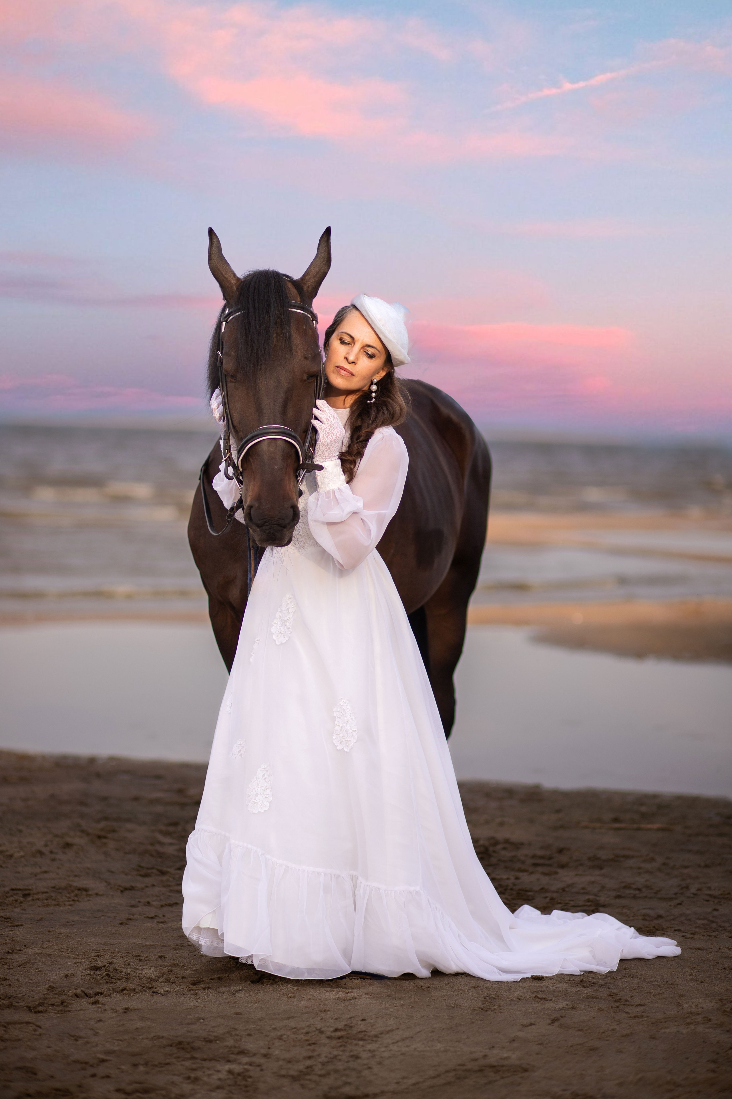 Фотосесія з кіньми на березі моря. Сімейний та дитячий фотограф Київ, Ірпінь, Буча — Галина Пивоварова