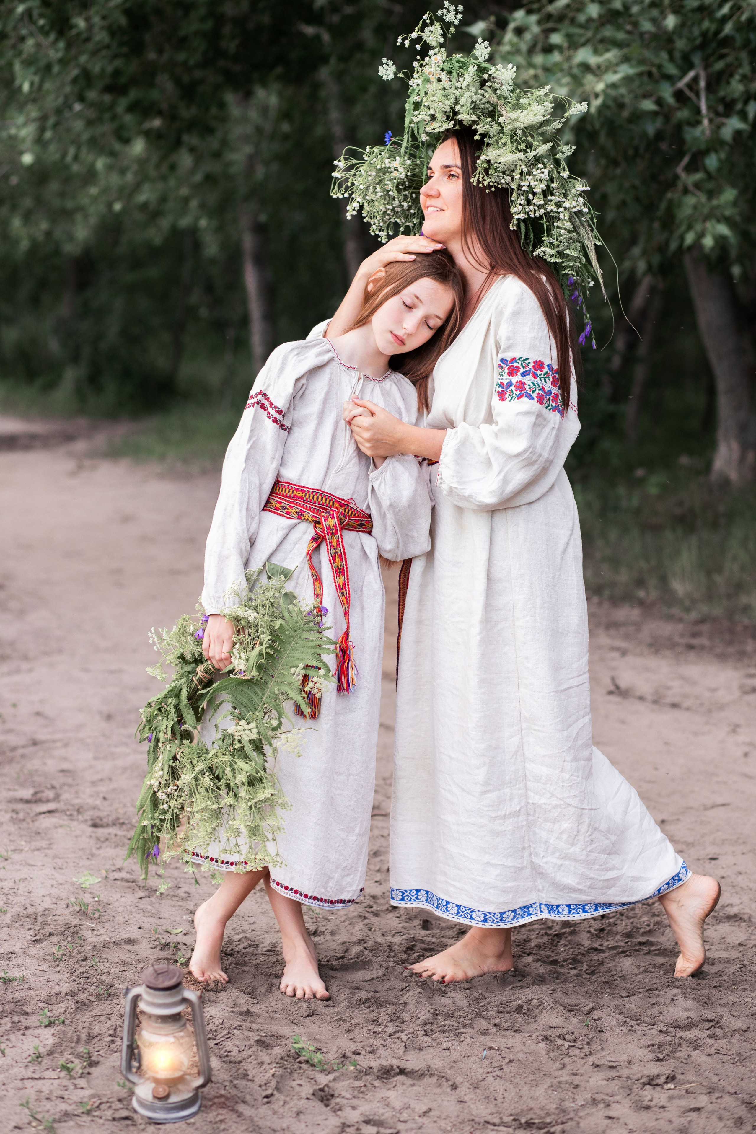 Фотозйомка до свята Івана Купайла з Ксюшою і донечкою. Сімейний та дитячий фотограф Київ, Ірпінь, Буча — Галина Пивоварова