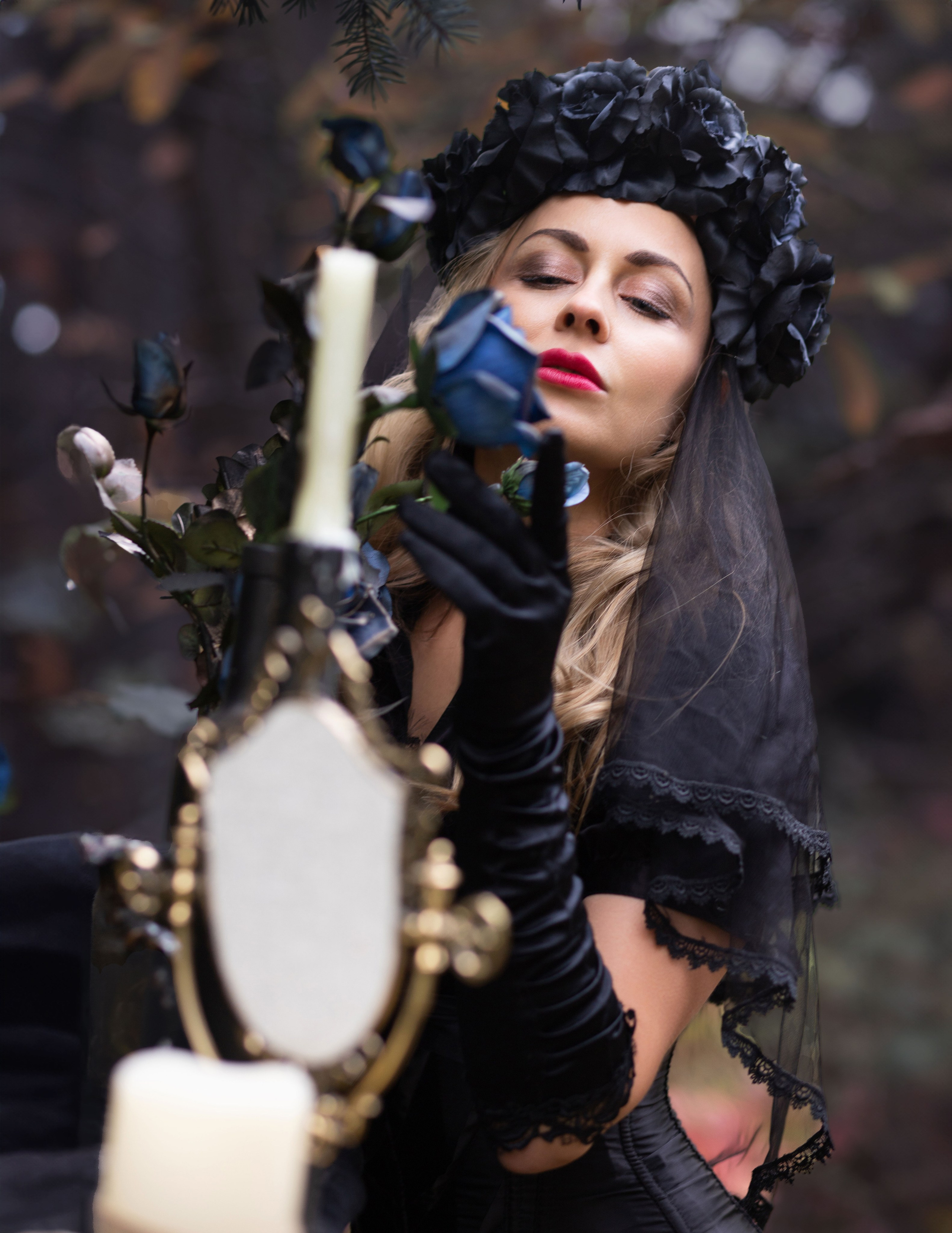 Містична Хелловін фотозйомка з Настею. Сімейний та дитячий фотограф Київ, Ірпінь, Буча — Галина Пивоварова