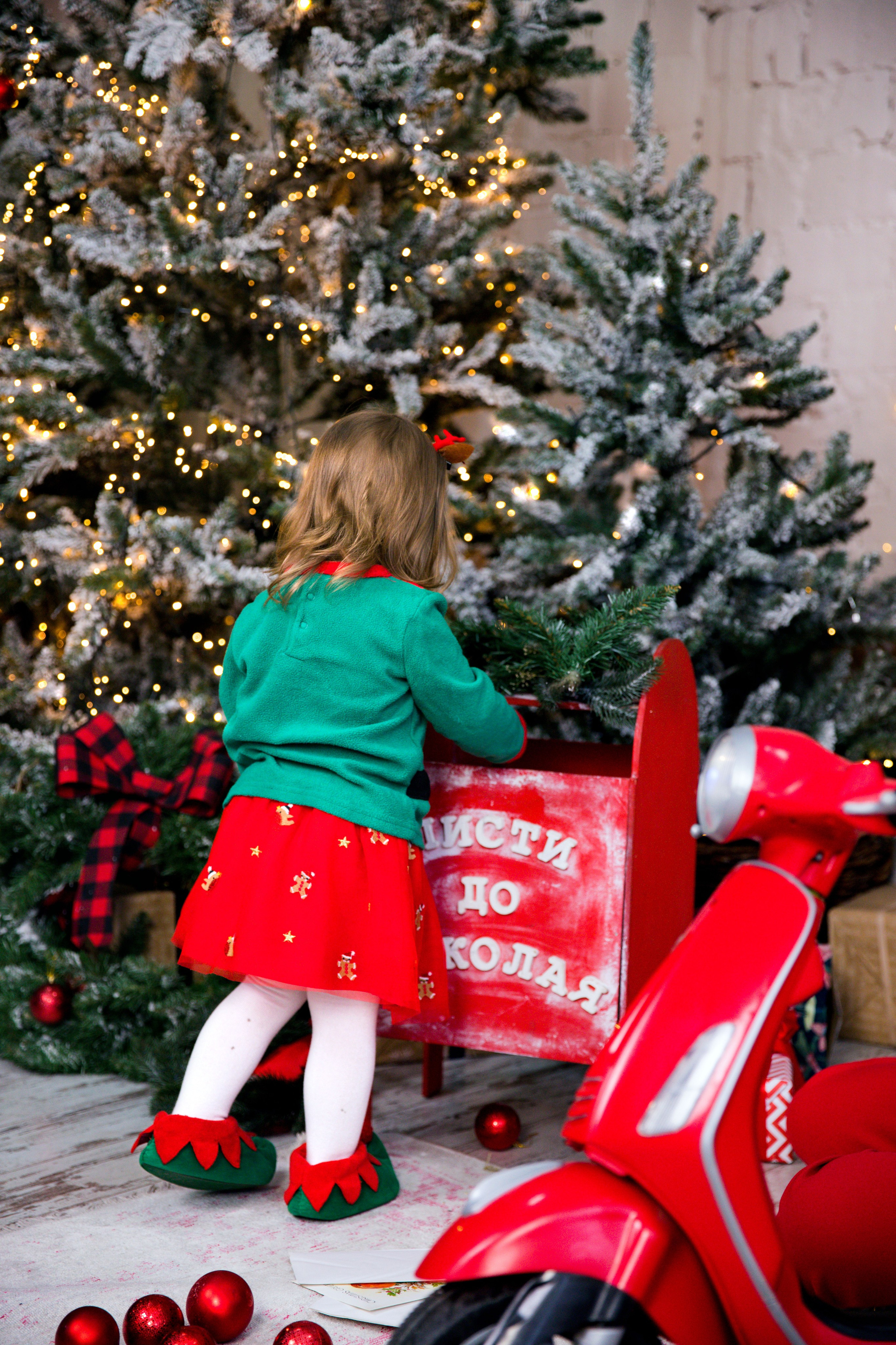 Дитяча новорічна фотосесія Марійки з мамою Яною. Сімейний та дитячий фотограф Київ, Ірпінь, Буча — Галина Пивоварова