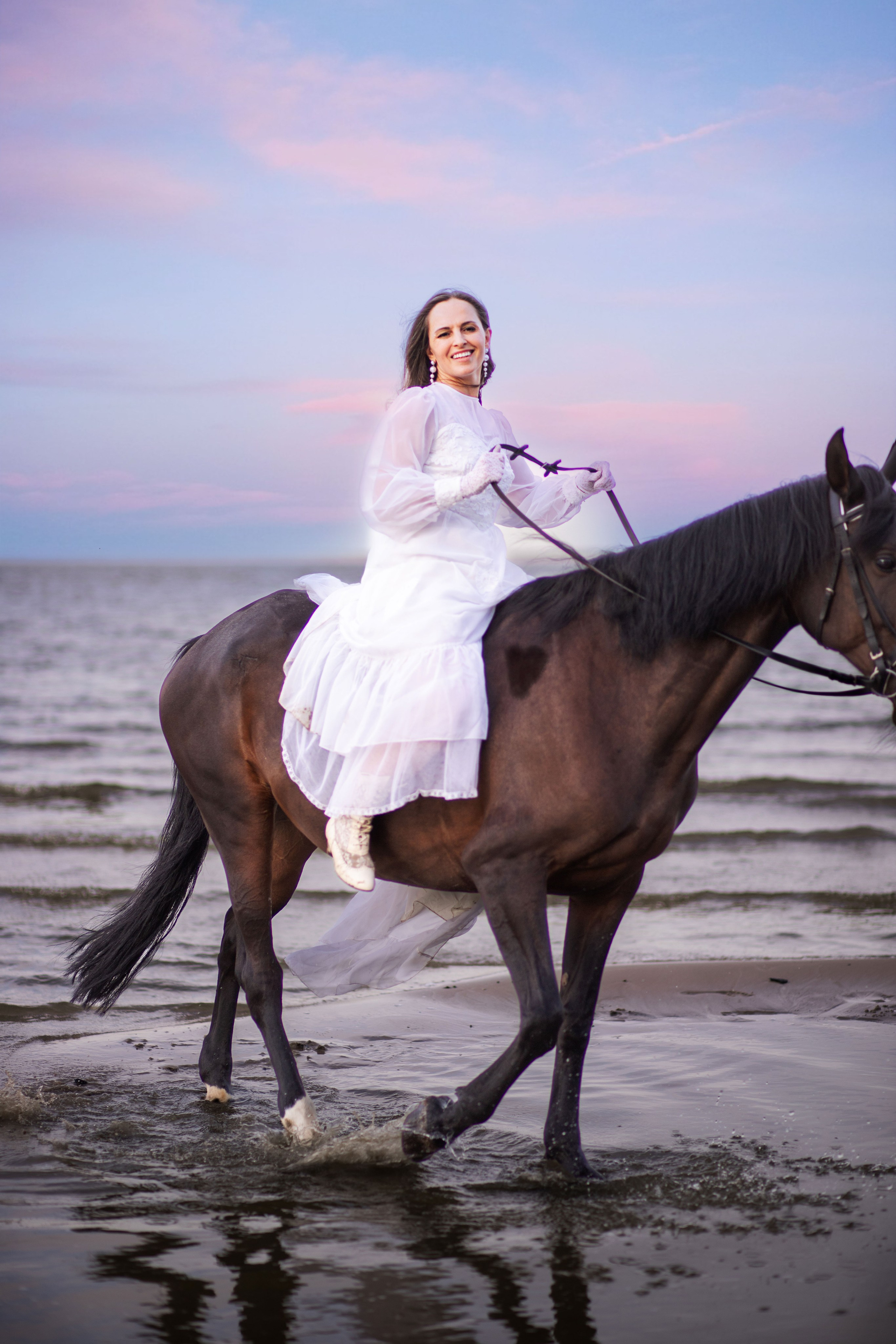 Фотосесія з кіньми на березі моря. Сімейний та дитячий фотограф Київ, Ірпінь, Буча — Галина Пивоварова