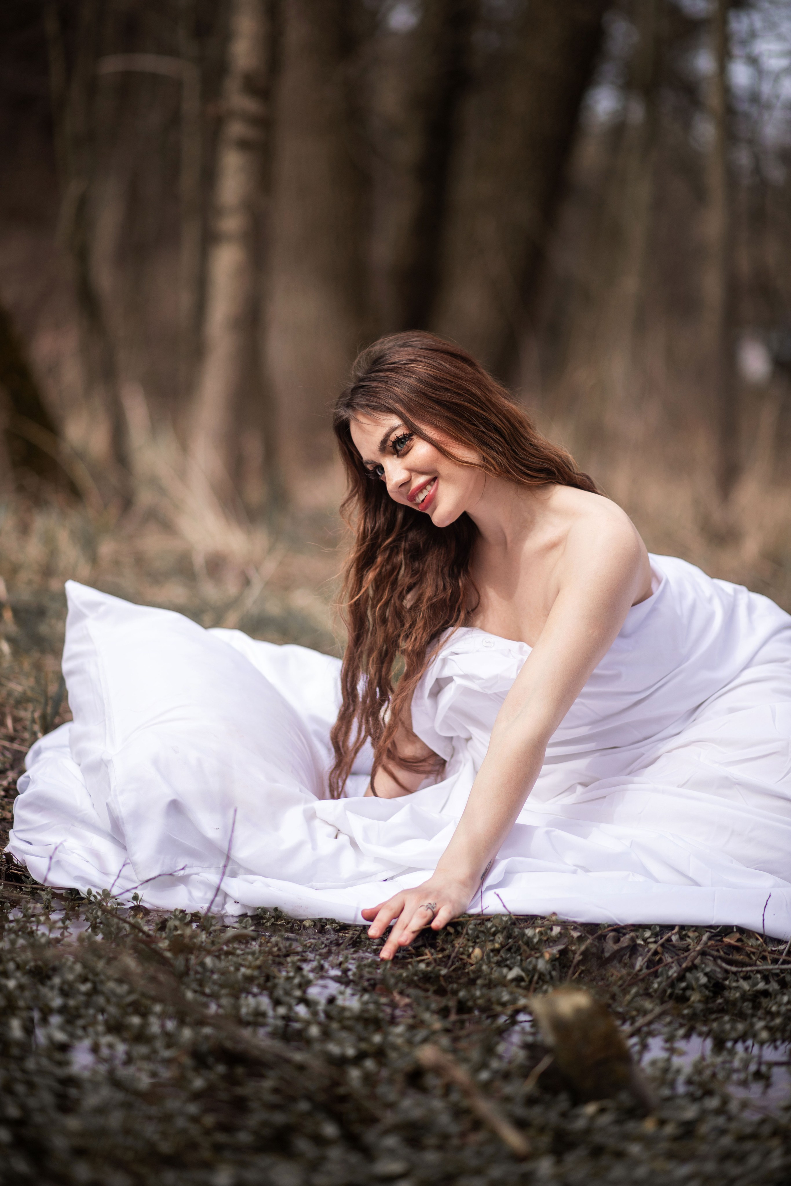 Жіноча фотосесія з Олесею «Весняне пробудження». Сімейний та дитячий фотограф Київ, Ірпінь, Буча — Галина Пивоварова