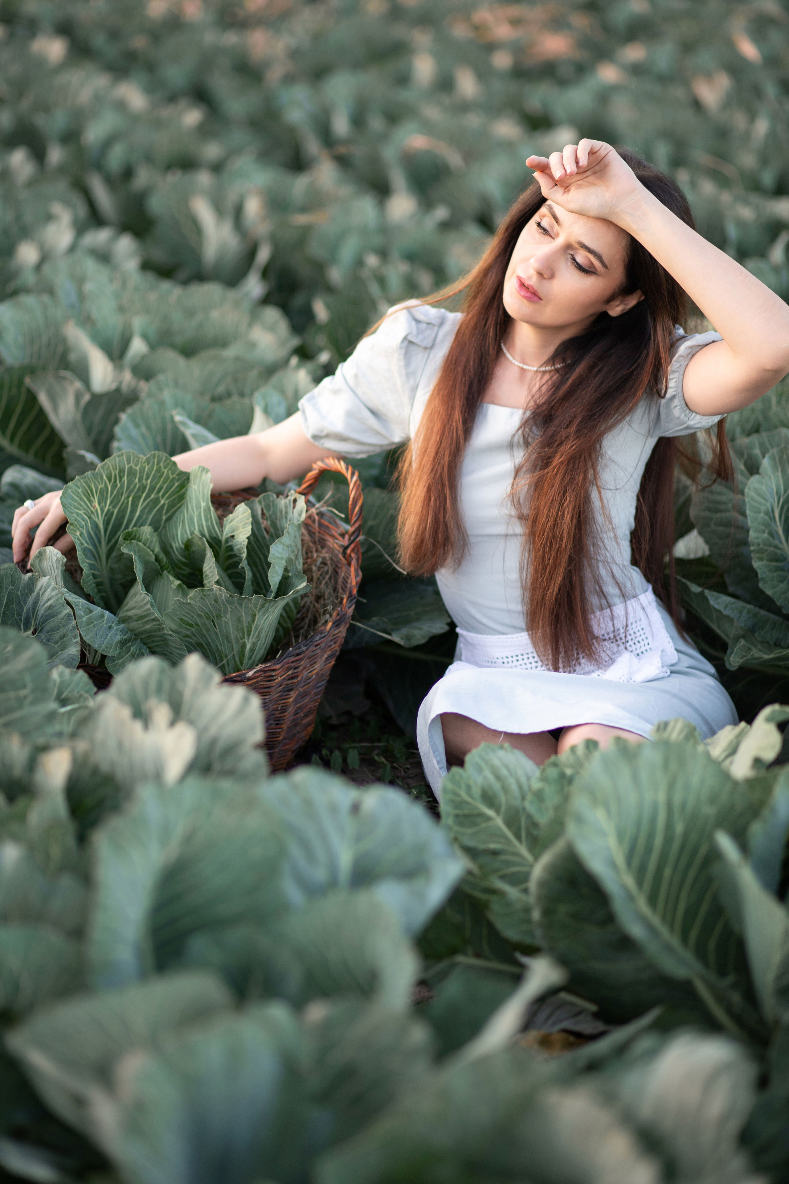Фотозйомка в капусті з Танею. Сімейний та дитячий фотограф Київ, Ірпінь, Буча — Галина Пивоварова