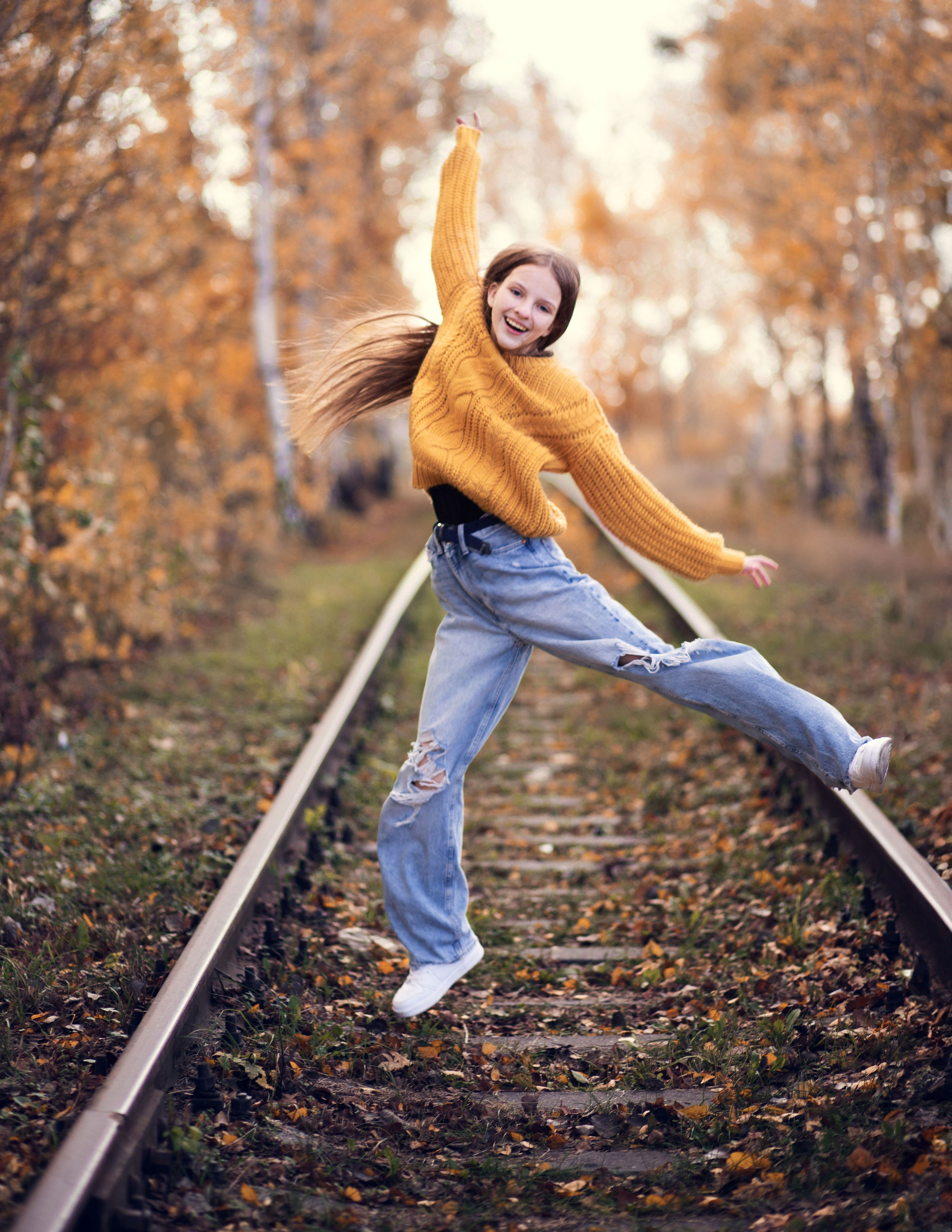 Теплий листопад з Юлею. Сімейний та дитячий фотограф Київ, Ірпінь, Буча — Галина Пивоварова