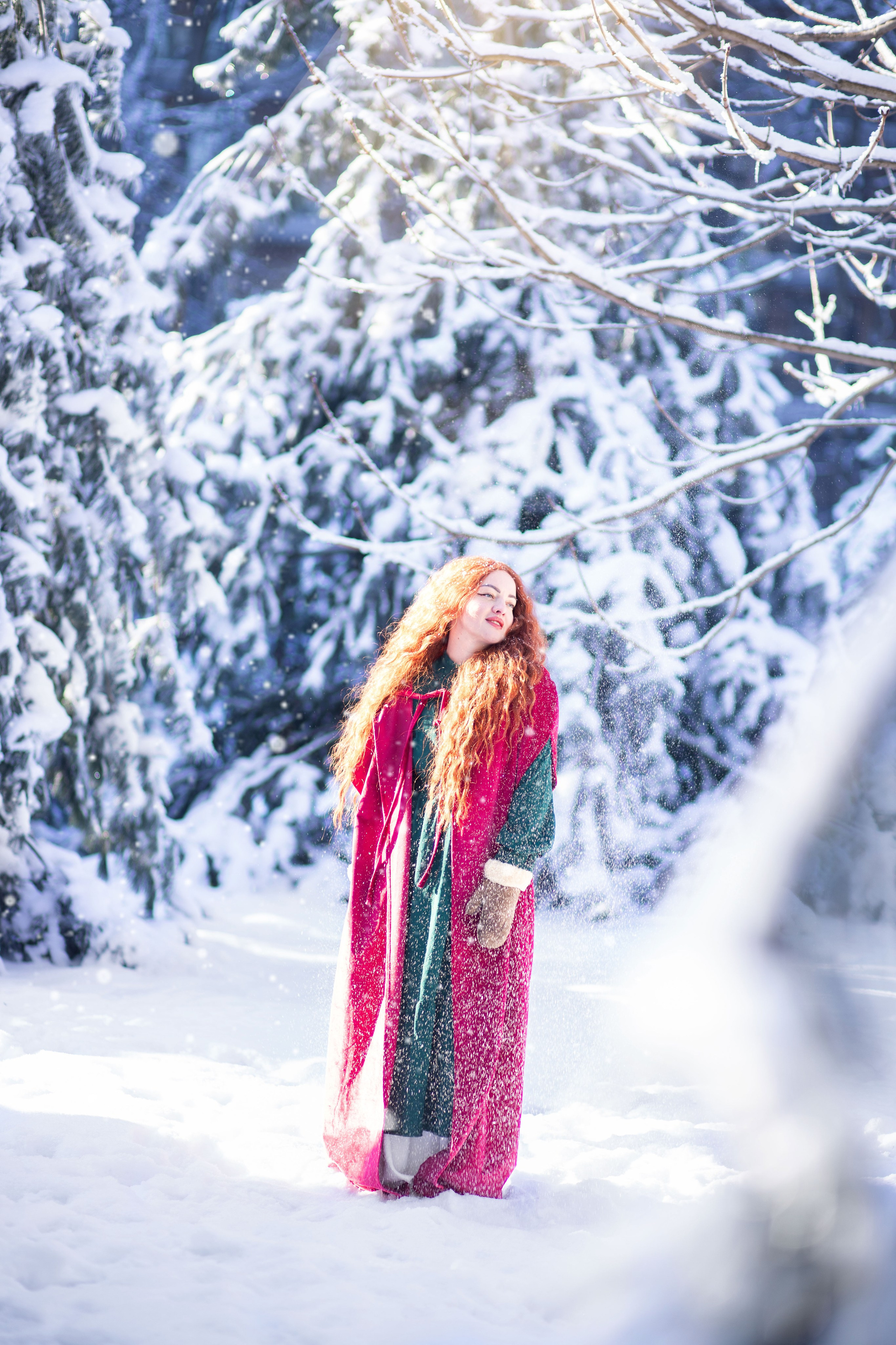 Фотозйомка в зимовому лісі з Яною. Сімейний та дитячий фотограф Київ, Ірпінь, Буча — Галина Пивоварова