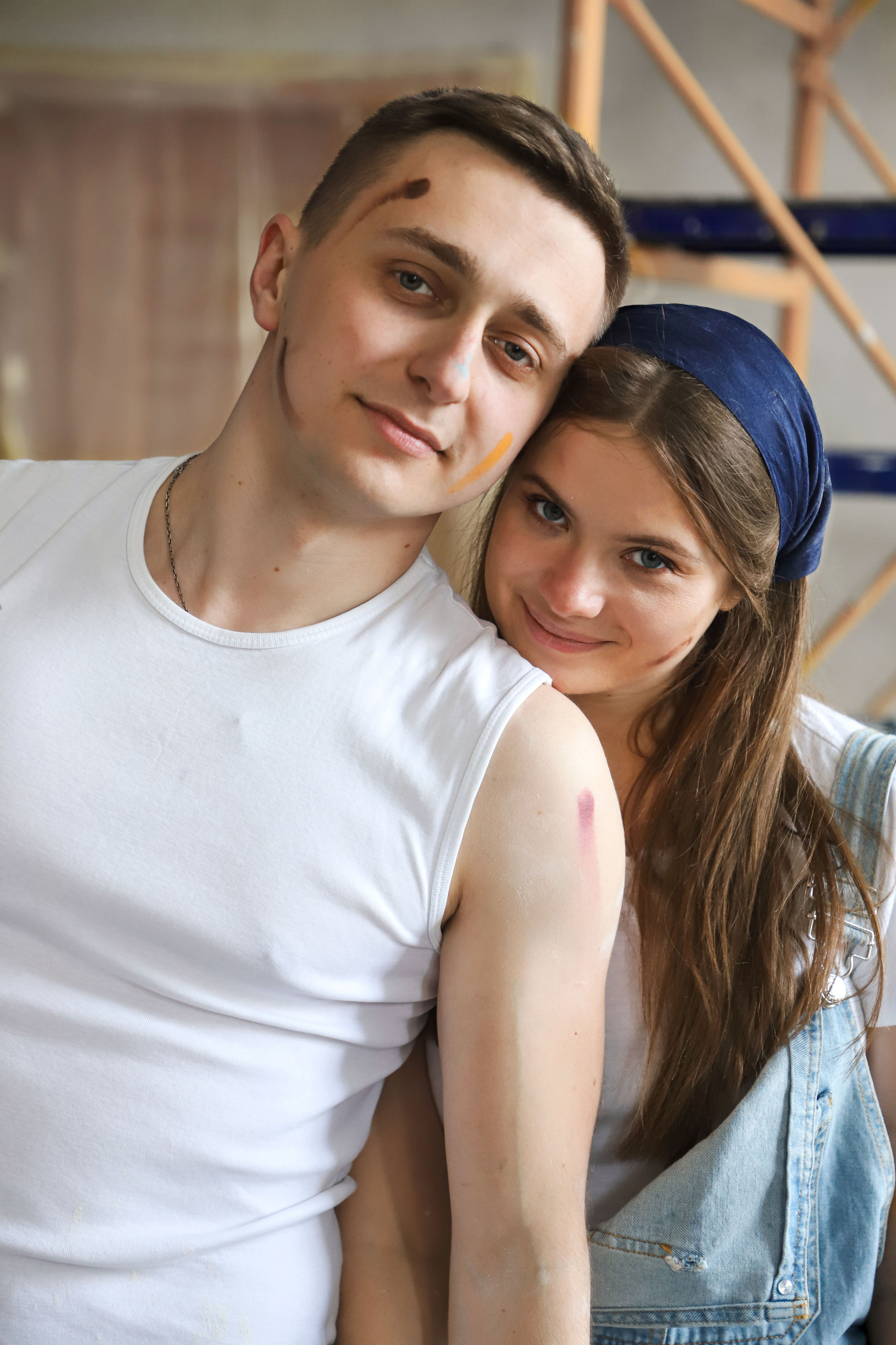 Фотосесія Lovestory Діани та Михайла в процесі ремонту. Сімейний та дитячий фотограф Київ, Ірпінь, Буча — Галина Пивоварова