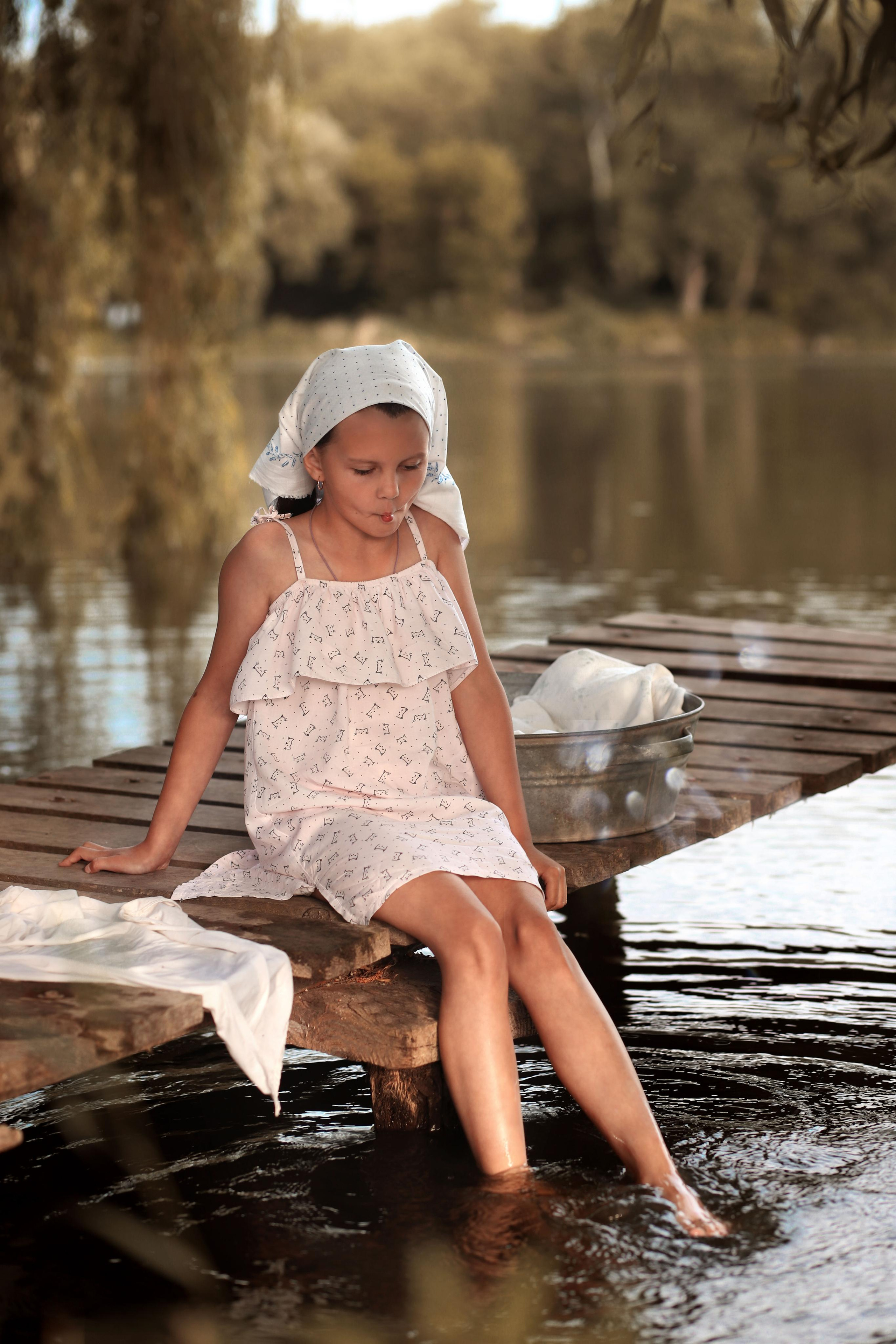 Фотосесія «Прання на озері». Сімейний та дитячий фотограф Київ, Ірпінь, Буча — Галина Пивоварова