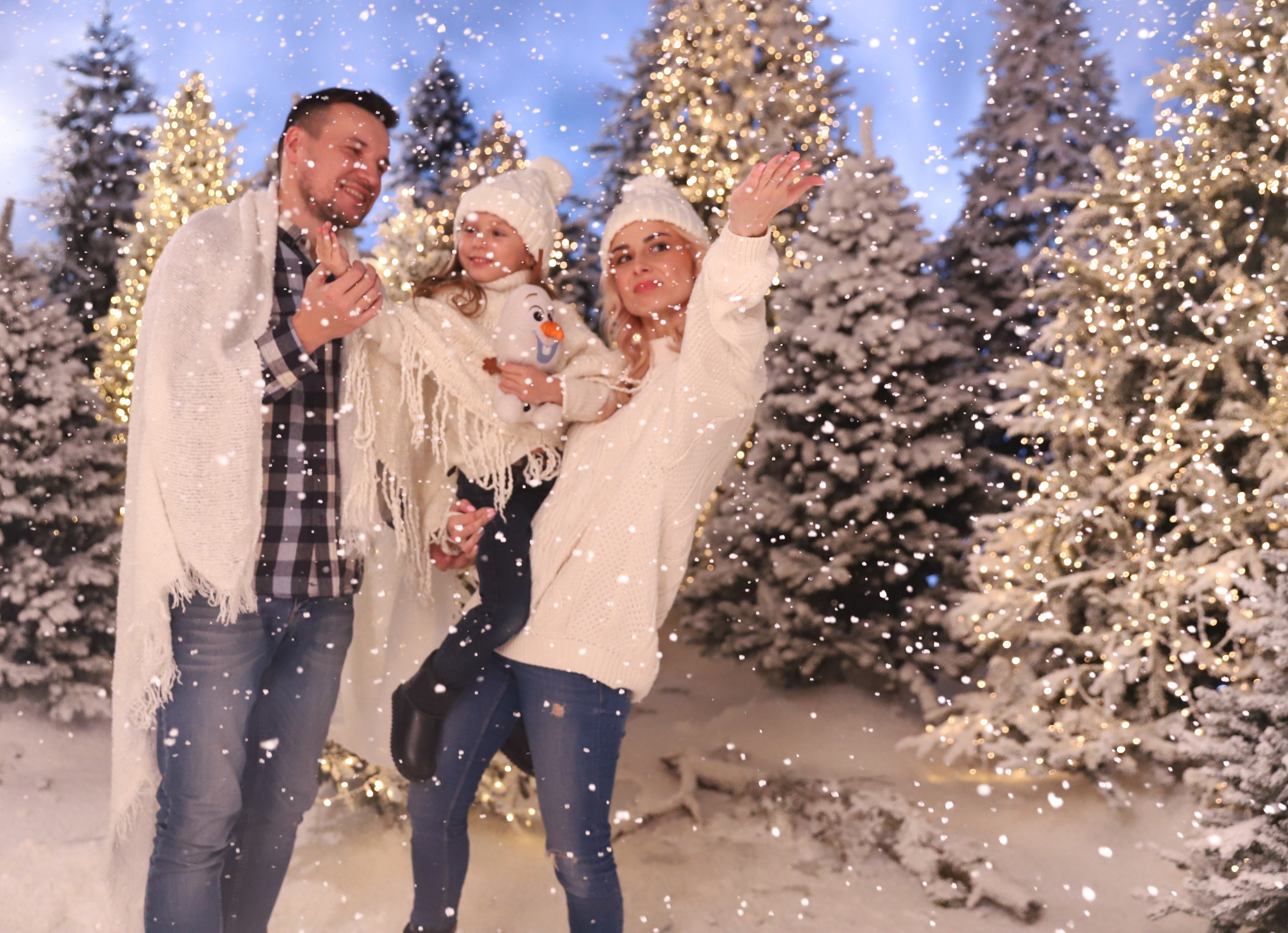 Фотосессия в заснеженном лесу. Сімейний та дитячий фотограф Київ, Ірпінь, Буча — Галина Пивоварова
