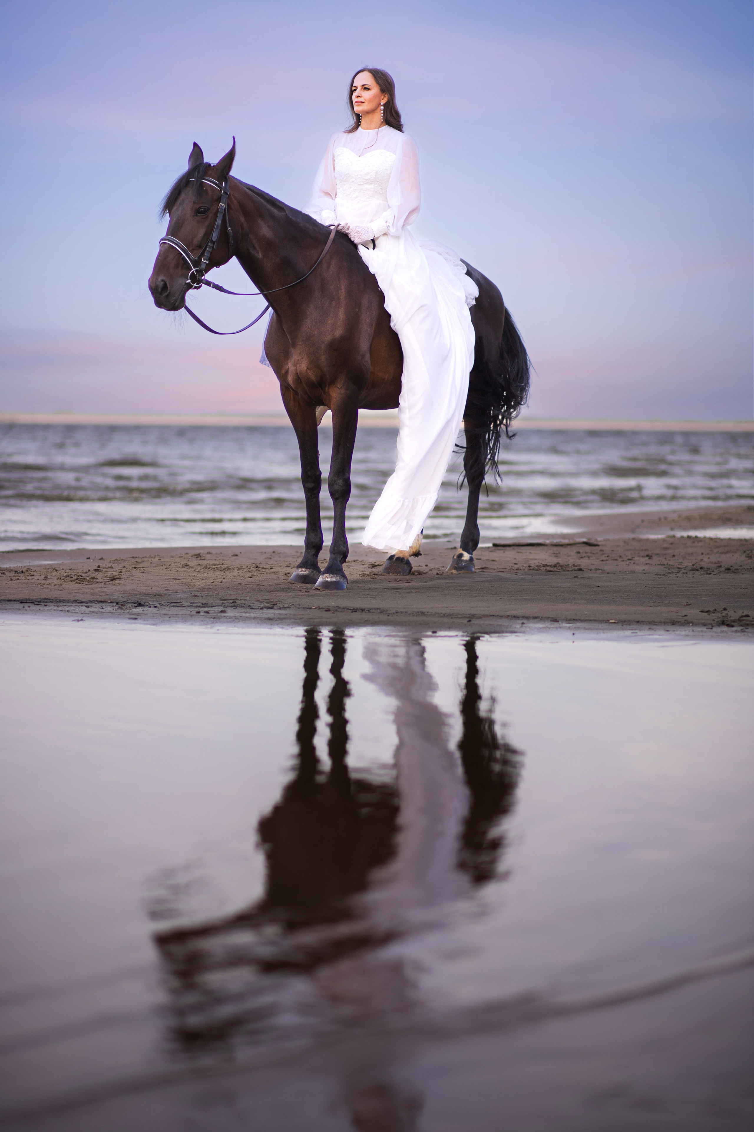 Фотосесія з кіньми на березі моря. Сімейний та дитячий фотограф Київ, Ірпінь, Буча — Галина Пивоварова