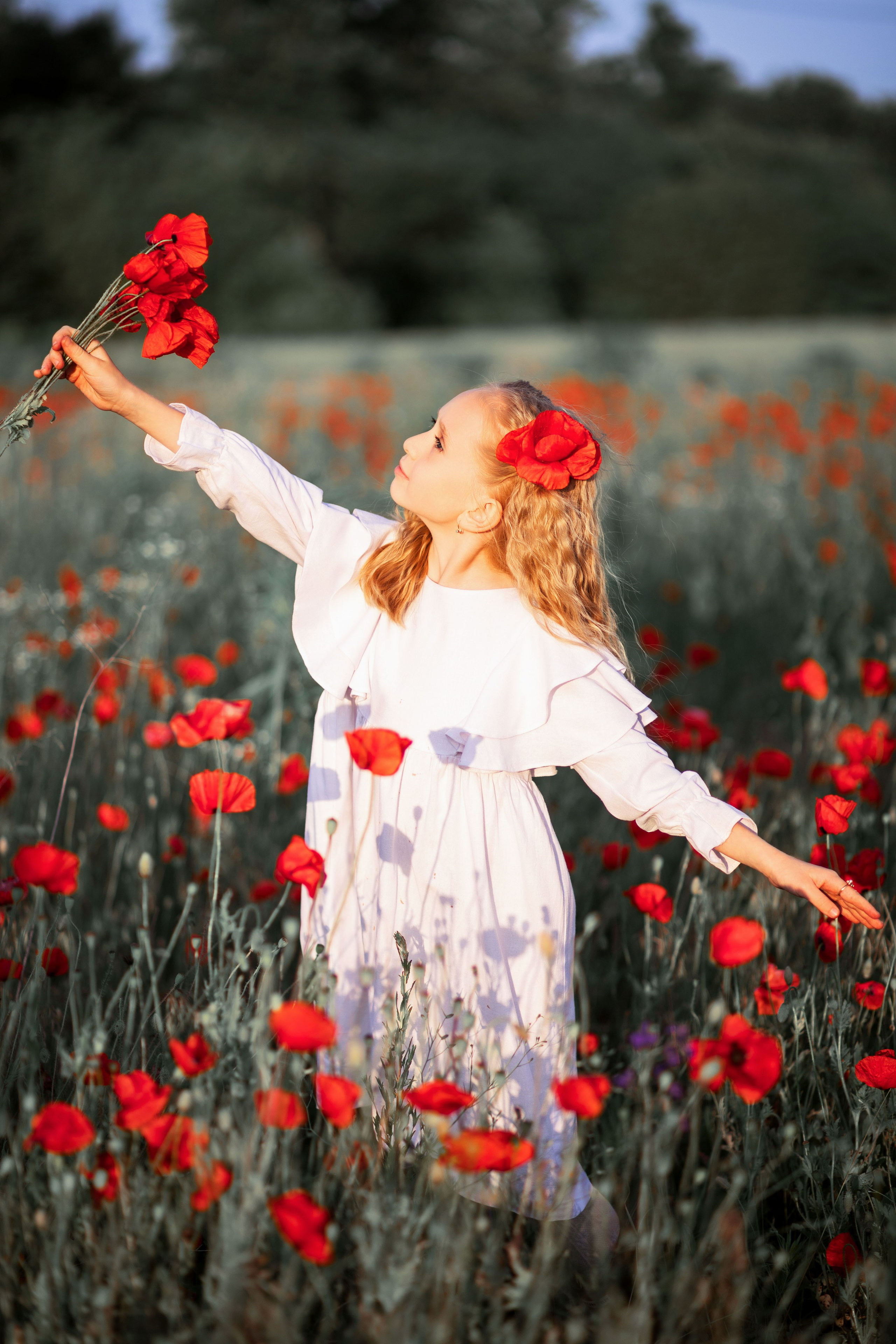 Фотопрогулянка маковим полем з Юлечкою. Сімейний та дитячий фотограф Київ, Ірпінь, Буча — Галина Пивоварова