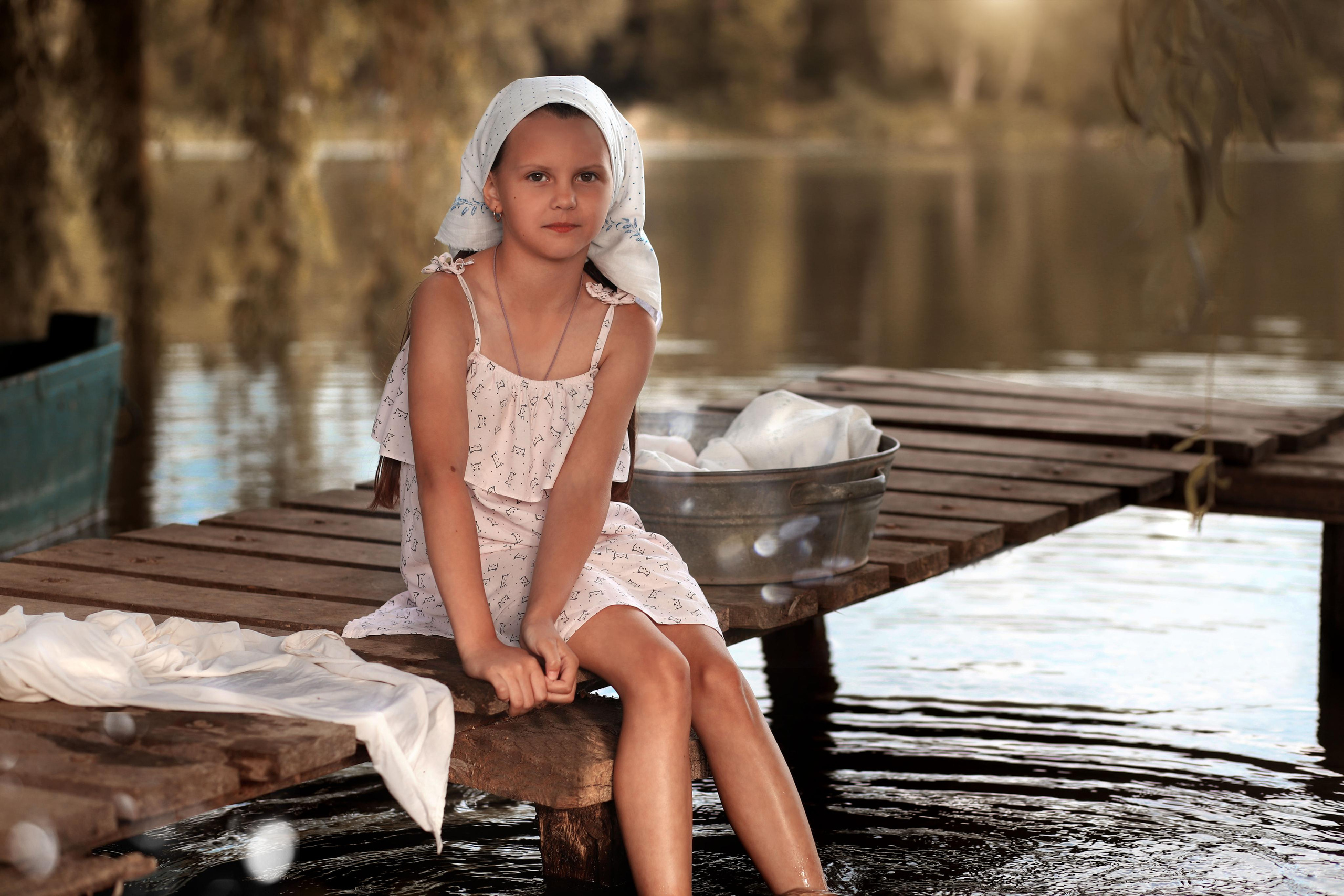 Фотосесія «Прання на озері». Сімейний та дитячий фотограф Київ, Ірпінь, Буча — Галина Пивоварова