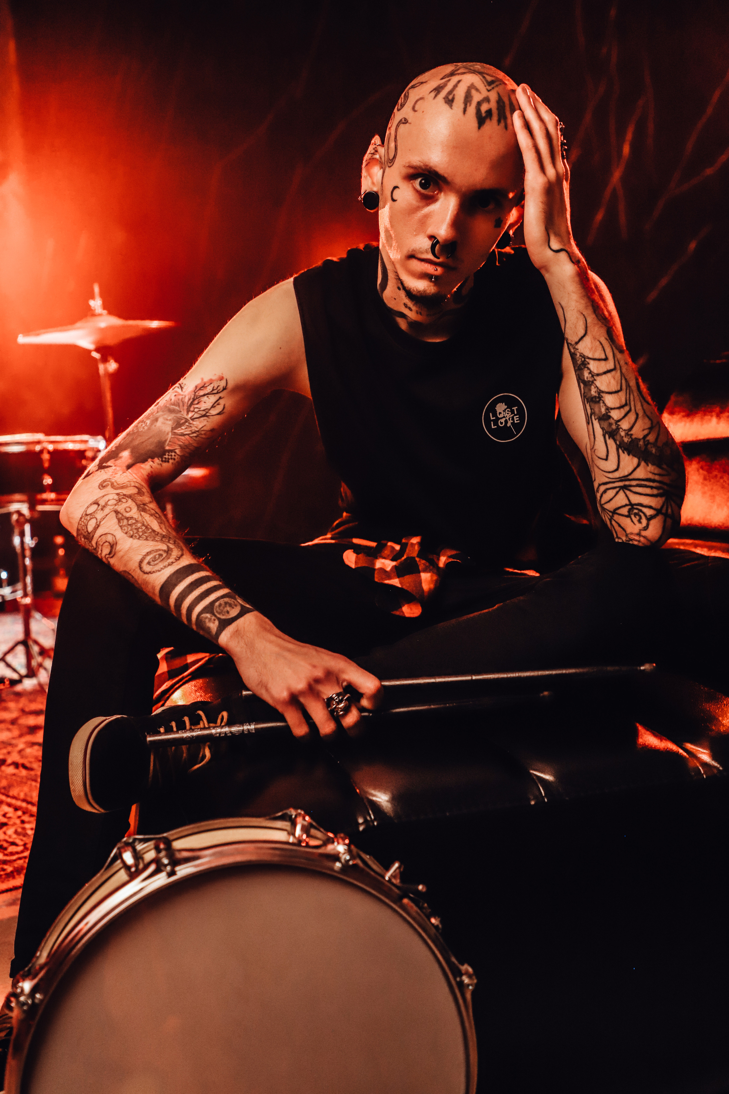 Фотосесія з барабанами «І музика може стати зброєю». Сімейний та дитячий фотограф Київ, Ірпінь, Буча — Галина Пивоварова