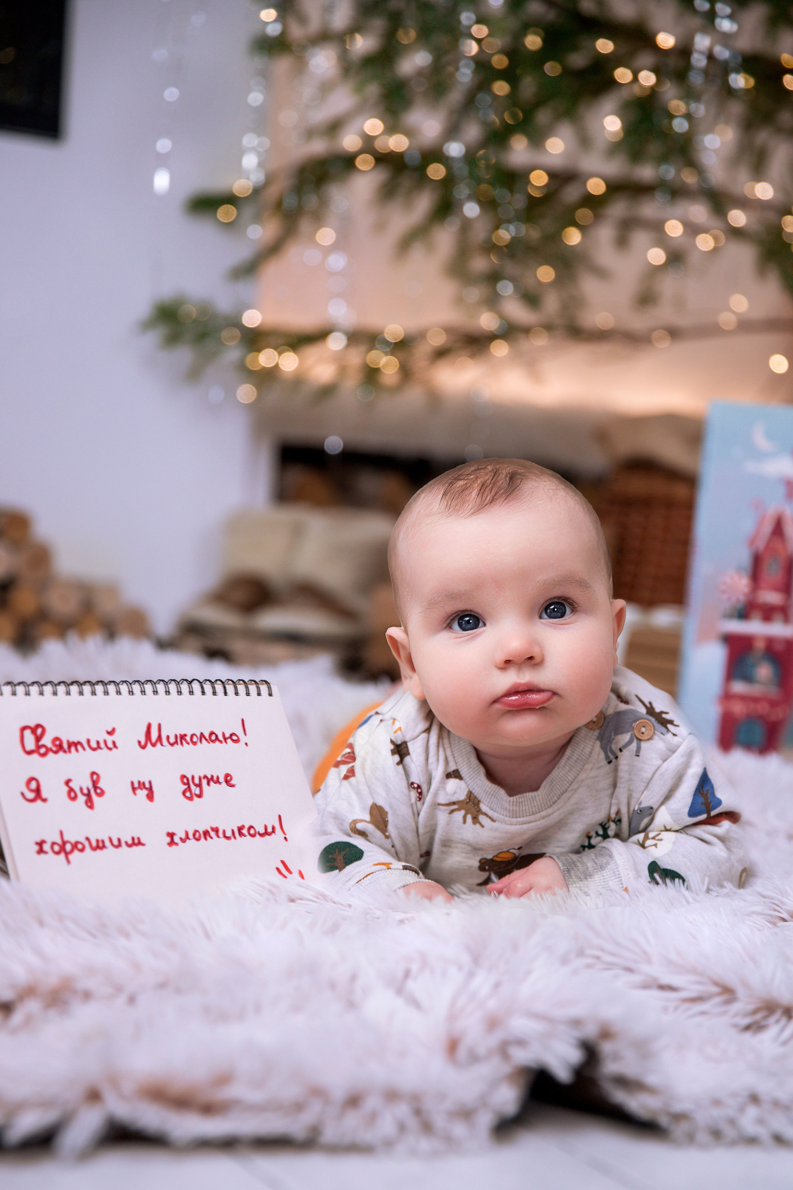Новорічна сімейна зйомка Аліни та маленького Енея. Сімейний та дитячий фотограф Київ, Ірпінь, Буча — Галина Пивоварова