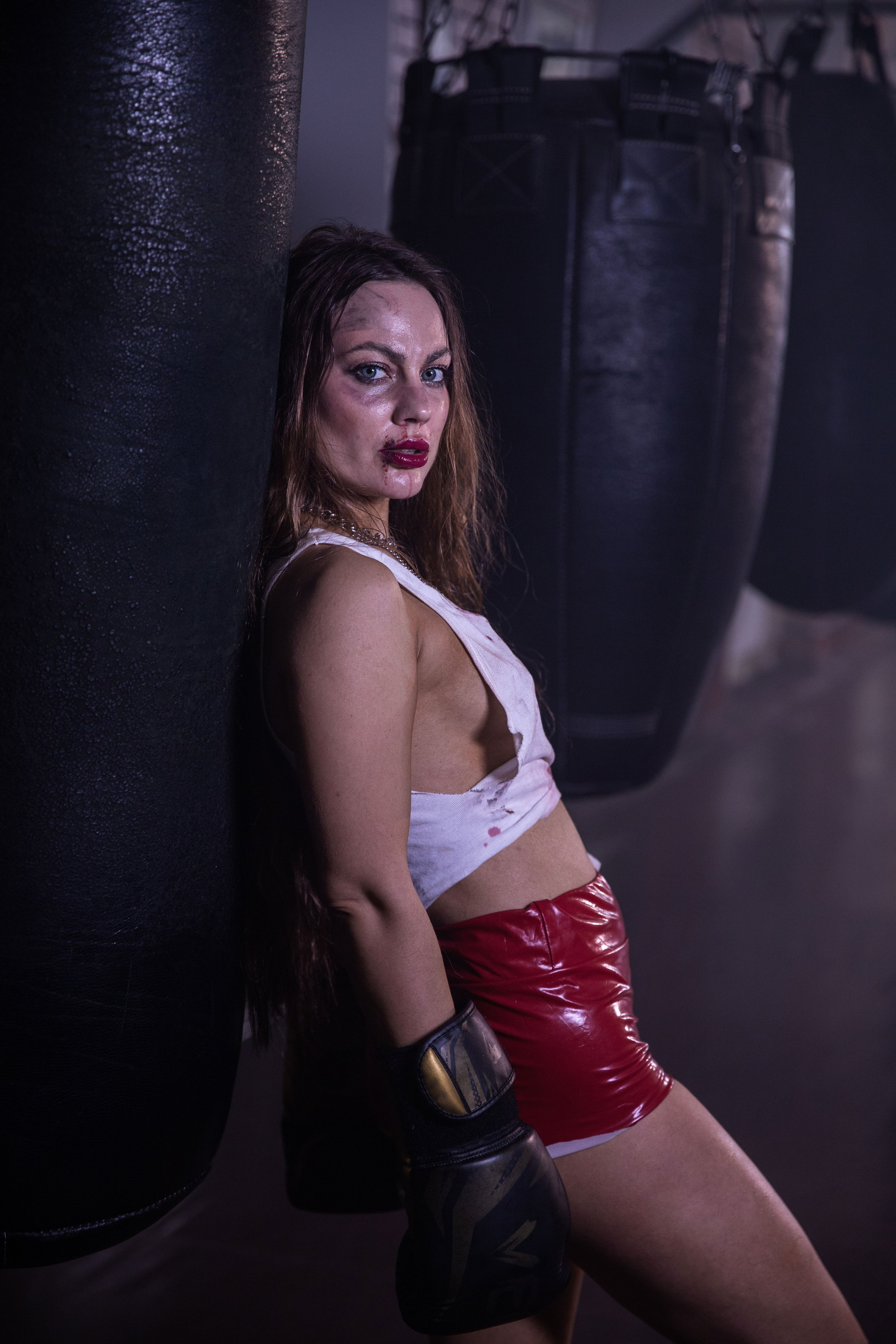 Спортивна фотозйомка в боксерському клубі з Лесею. Сімейний та дитячий фотограф Київ, Ірпінь, Буча — Галина Пивоварова