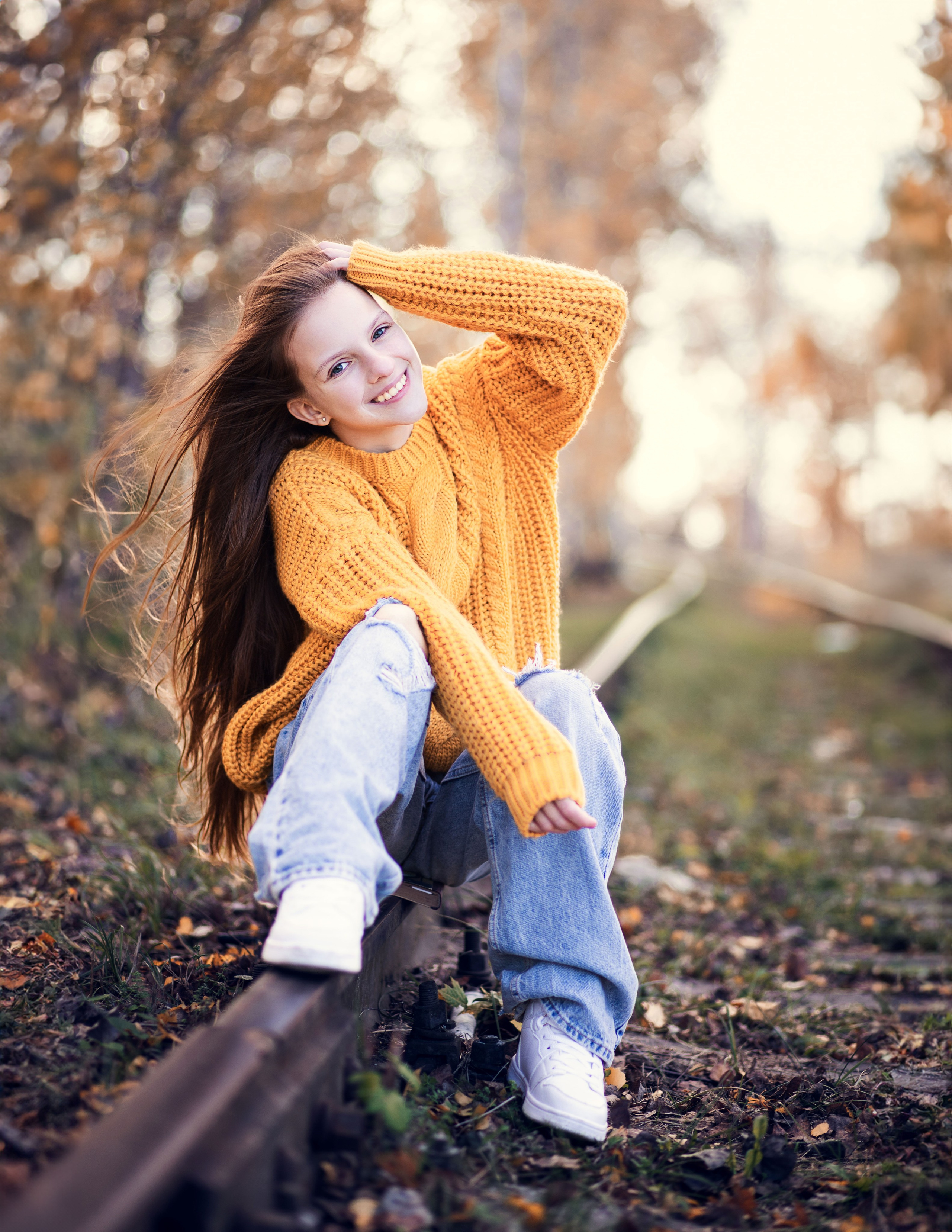 Теплий листопад з Юлею. Сімейний та дитячий фотограф Київ, Ірпінь, Буча — Галина Пивоварова