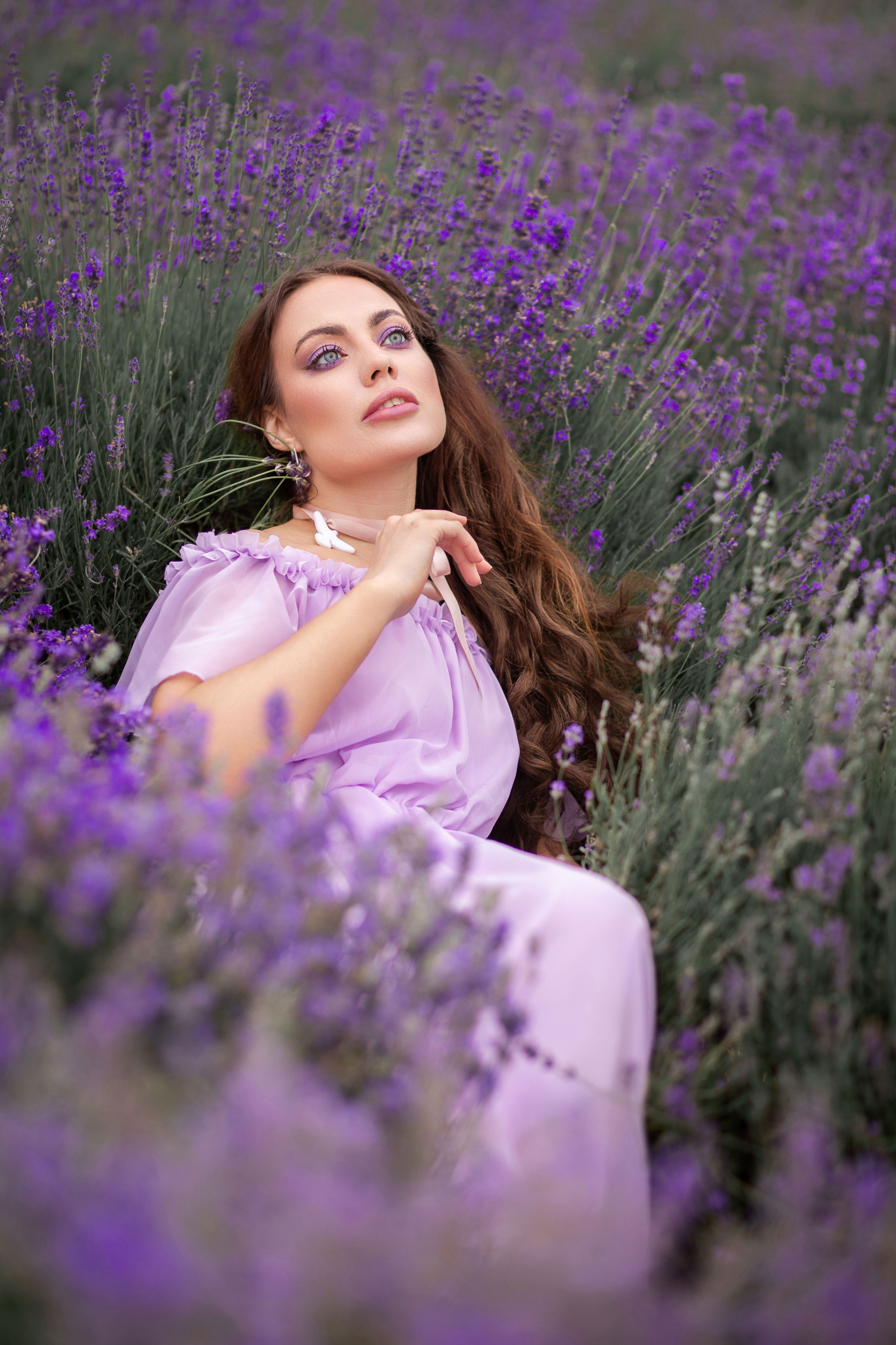Лавандовий вечір з Олесею. Сімейний та дитячий фотограф Київ, Ірпінь, Буча — Галина Пивоварова
