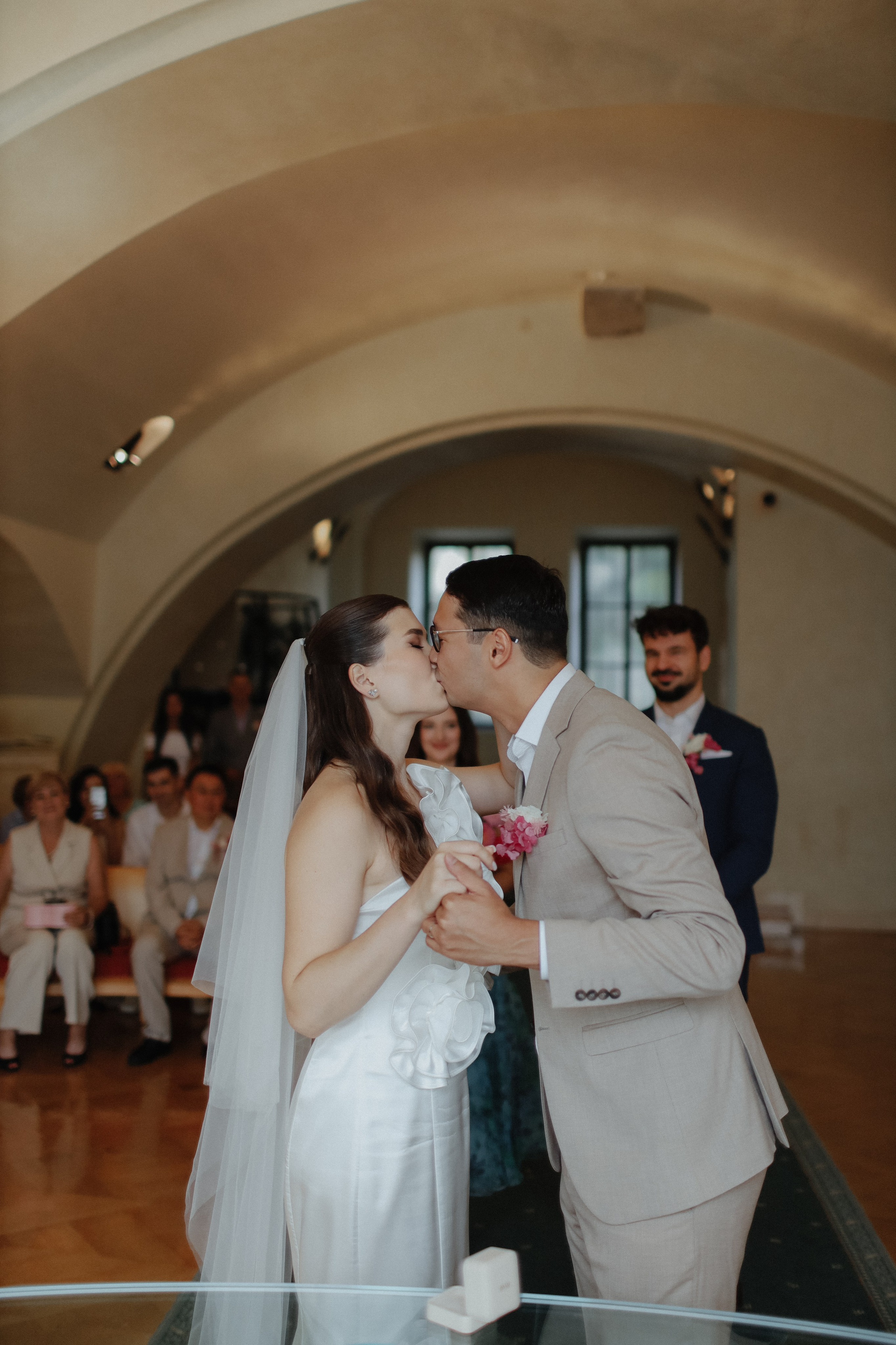 August 2024 — Rufina & Aldar intimate wedding. Wedding & love story photographer Prague, Europe Elizaveta Gritsenko