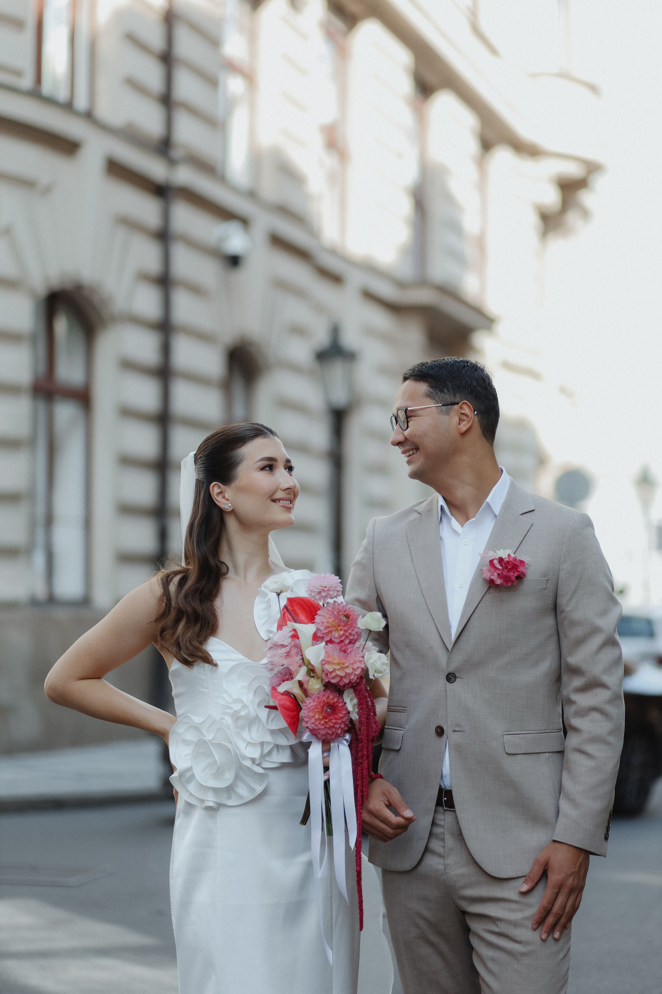 August 2024 — Rufina & Aldar intimate wedding. Wedding & love story photographer Prague, Europe Elizaveta Gritsenko