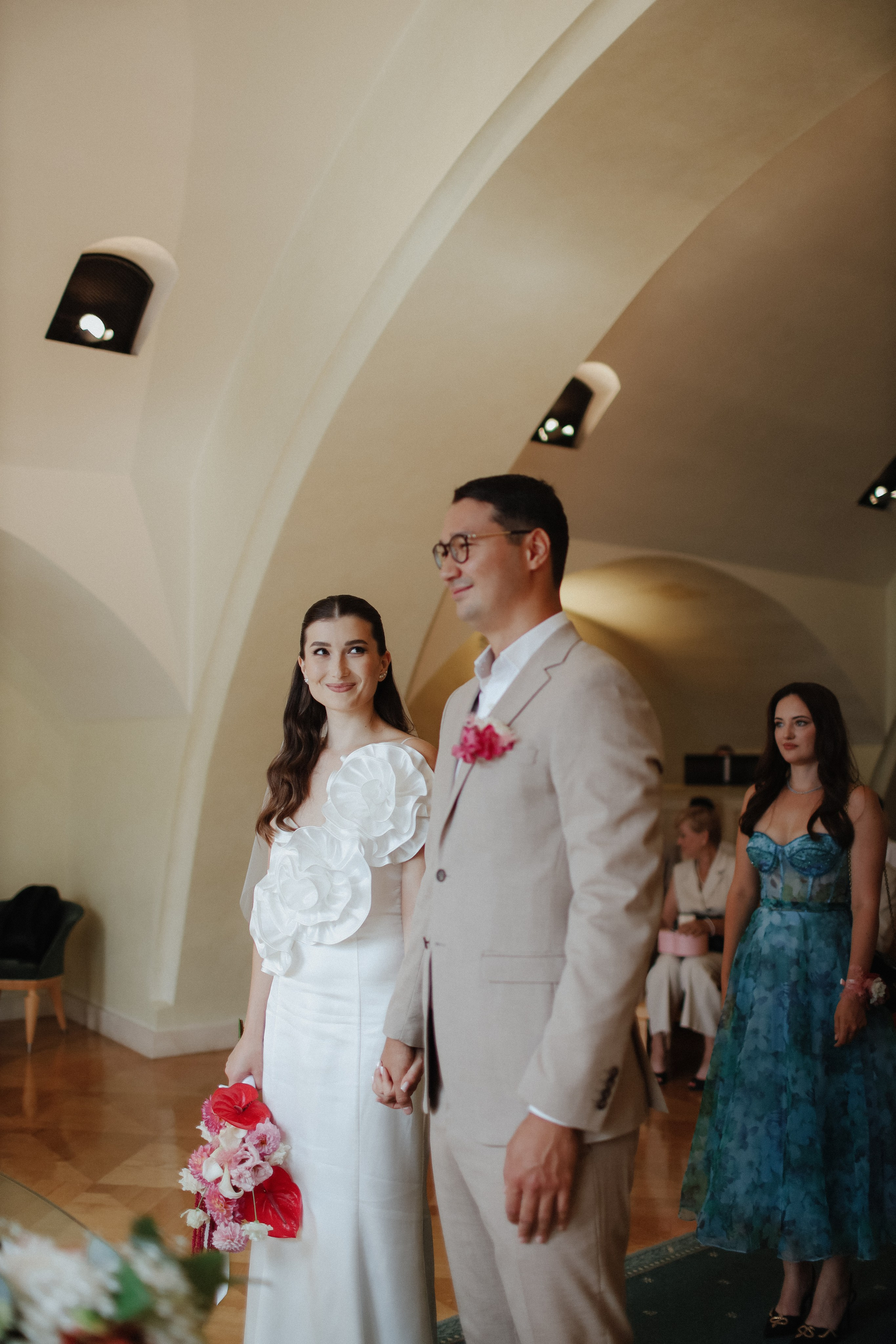 August 2024 — Rufina & Aldar intimate wedding. Wedding & love story photographer Prague, Europe Elizaveta Gritsenko
