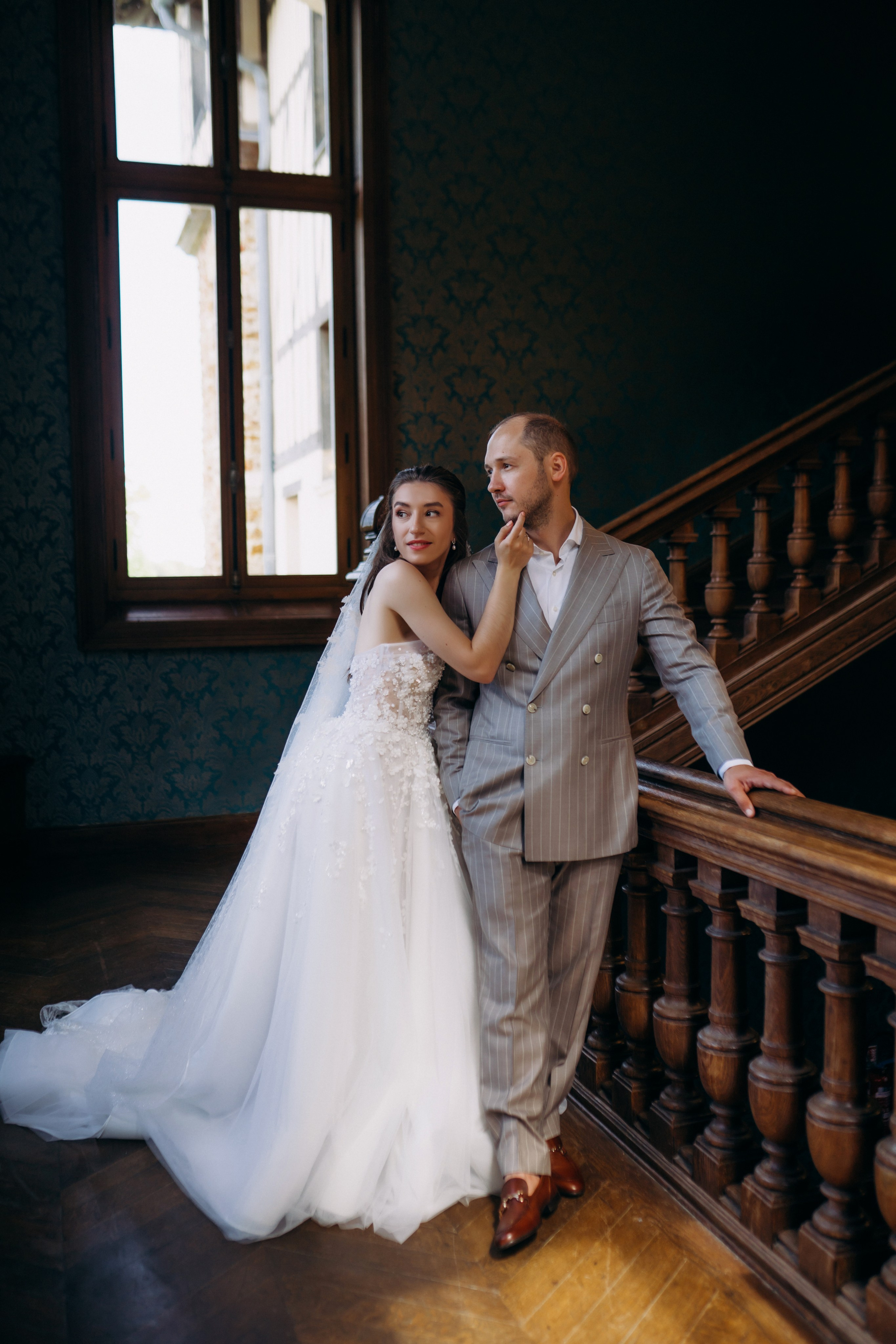 Свадебная фотосессия во французском замке. Professional photographer in Paris — Shybitska Iryna