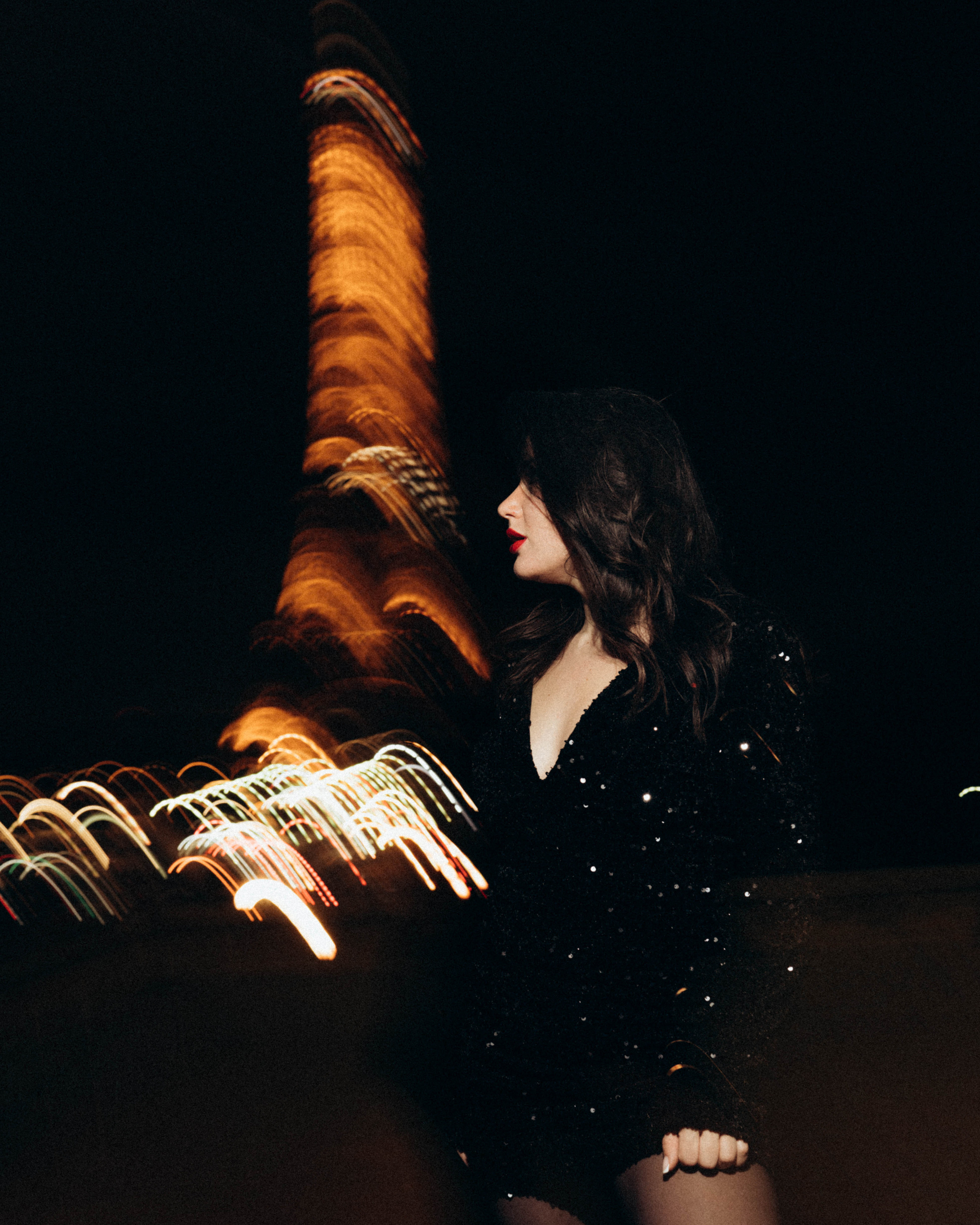 Night photo session in Paris. Professional photographer in Paris — Shybitska Iryna