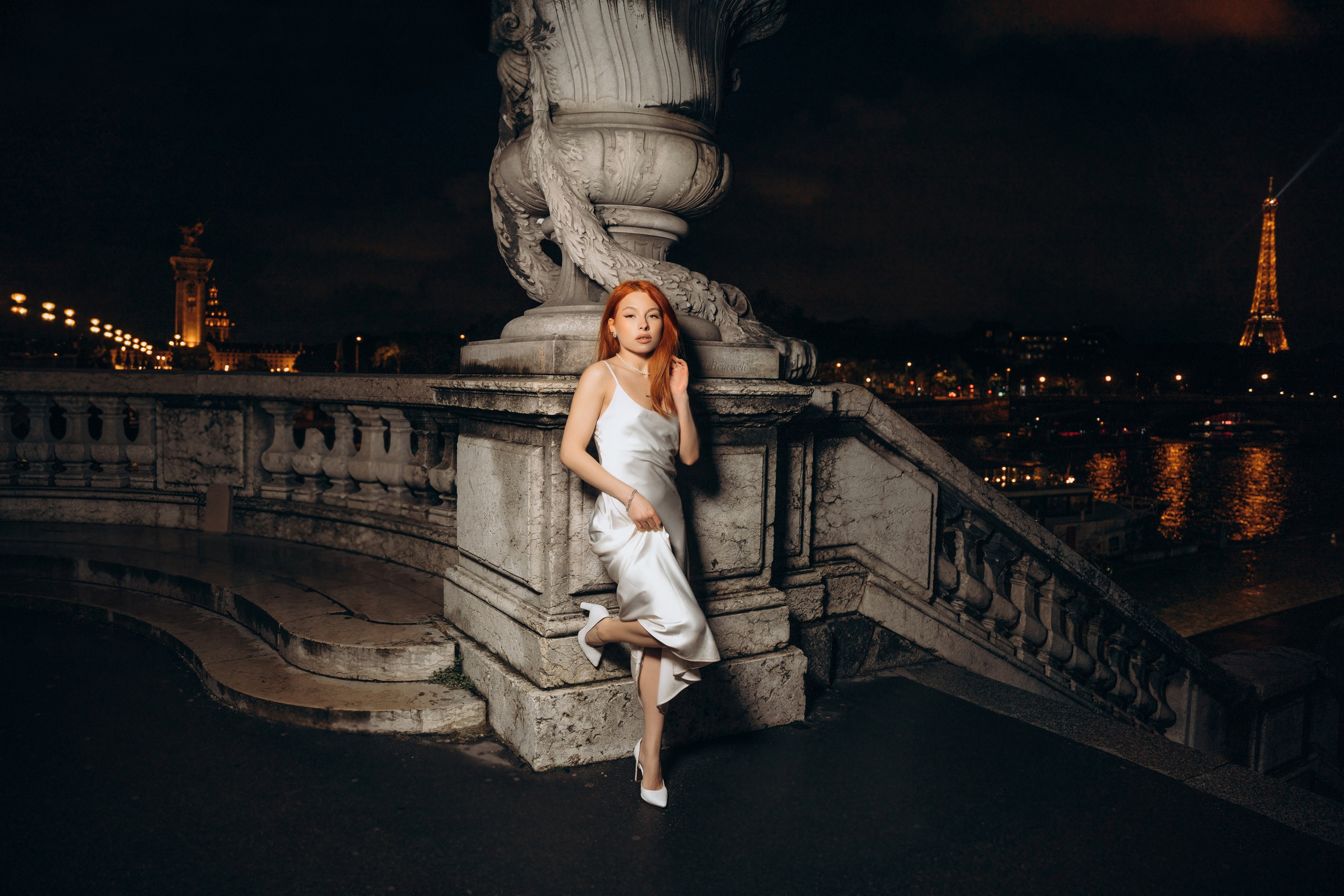 Night Paris/Ночная фотоссесия в Париже. Professional photographer in Paris — Shybitska Iryna