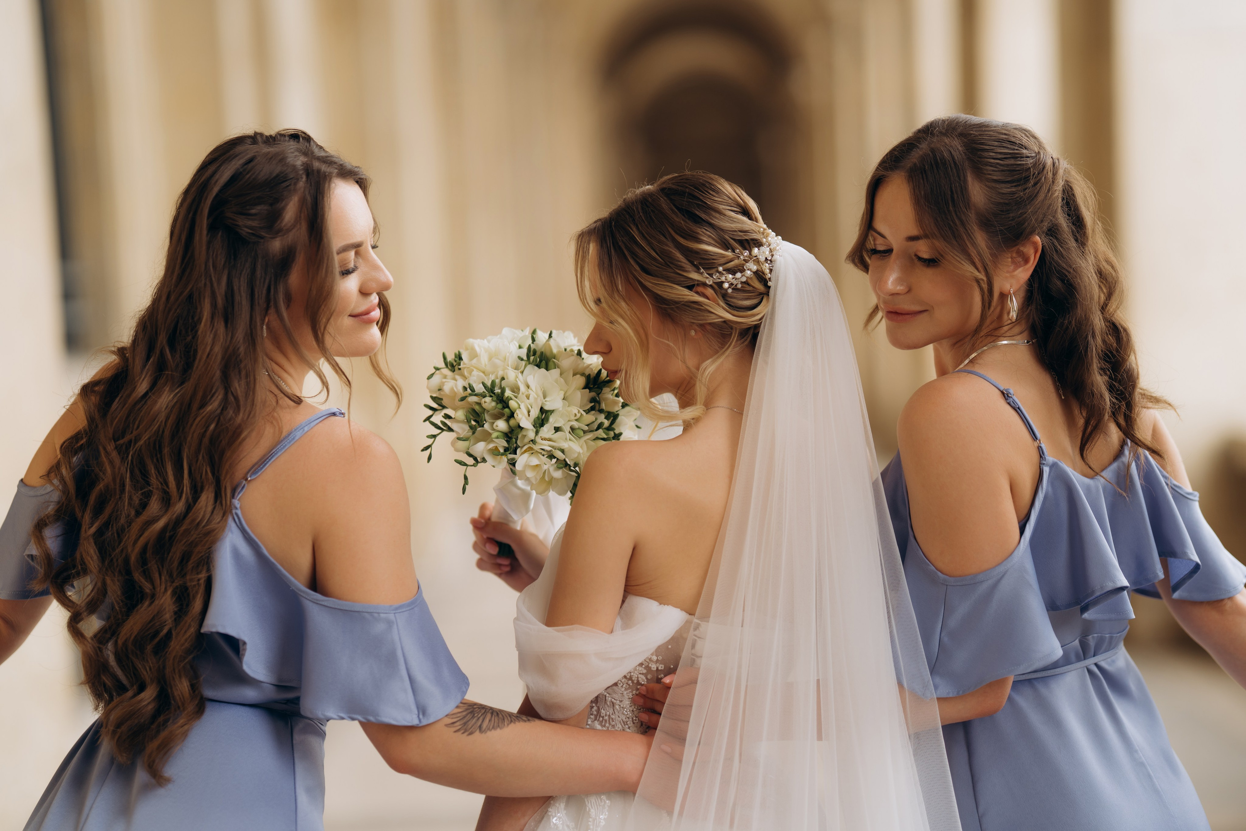 Wedding Day in Paris and Reception. Professional photographer in Paris — Shybitska Iryna