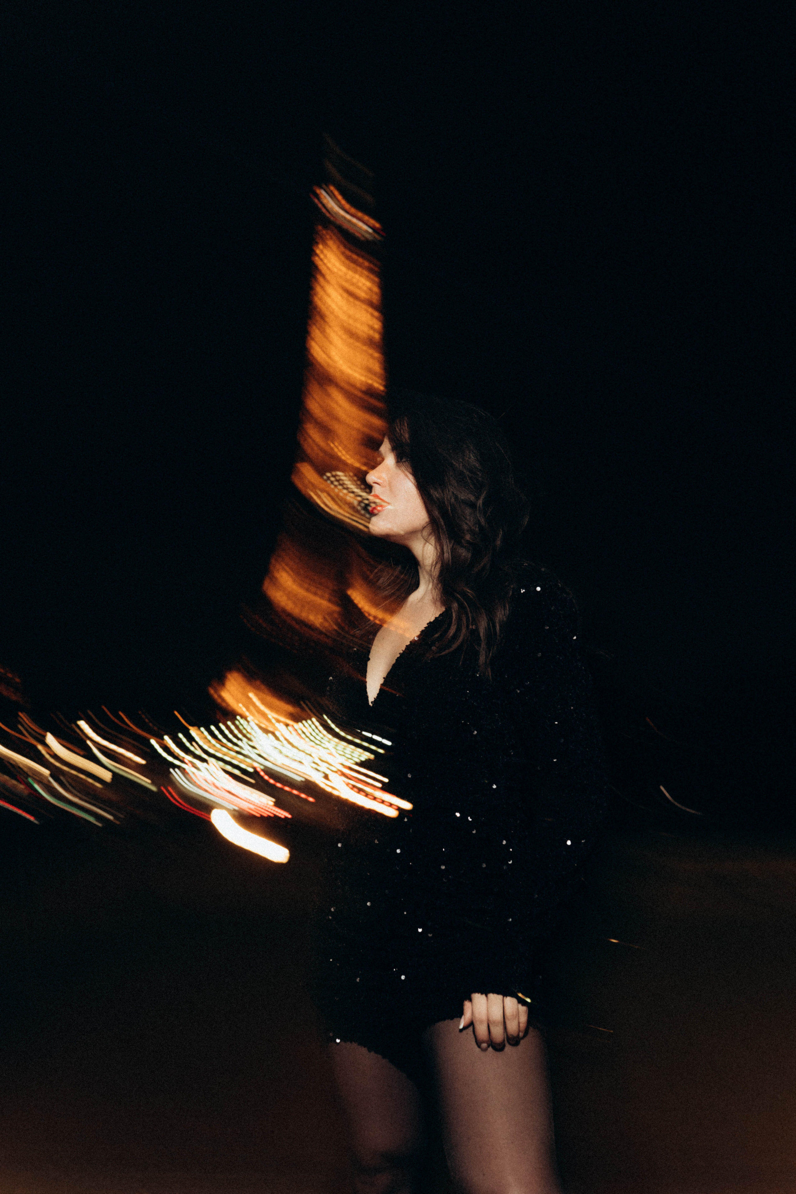 Night photo session in Paris. Professional photographer in Paris — Shybitska Iryna