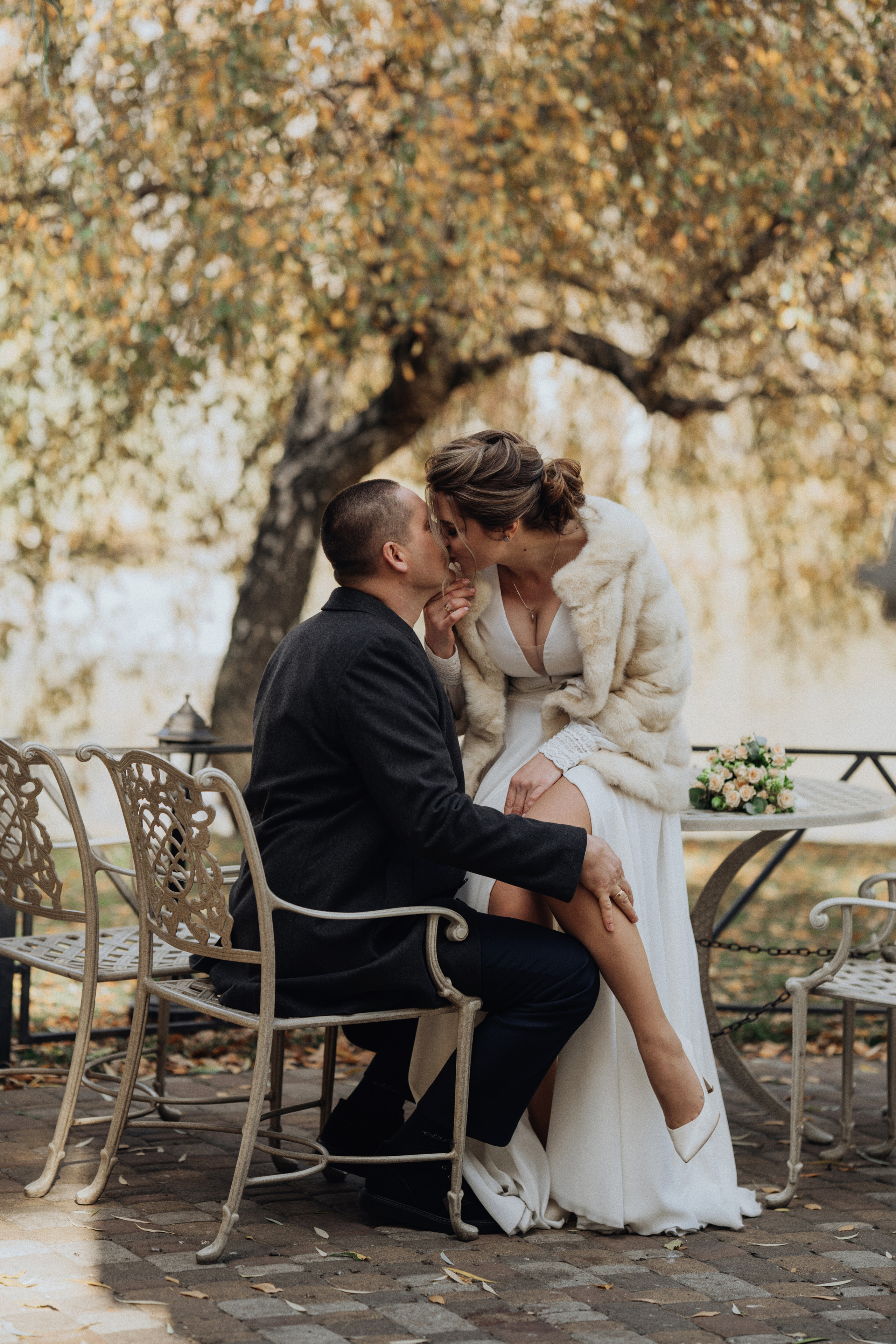 Весільна фотосесія в парку ВДНГ та студії. Professional photographer in Paris — Shybitska Iryna