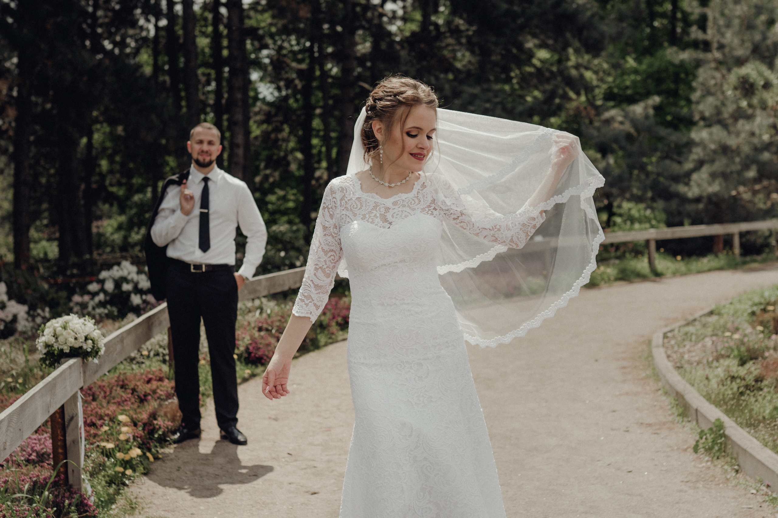 Весільна фотосесія — Ботанічний сад. Professional photographer in Paris — Shybitska Iryna