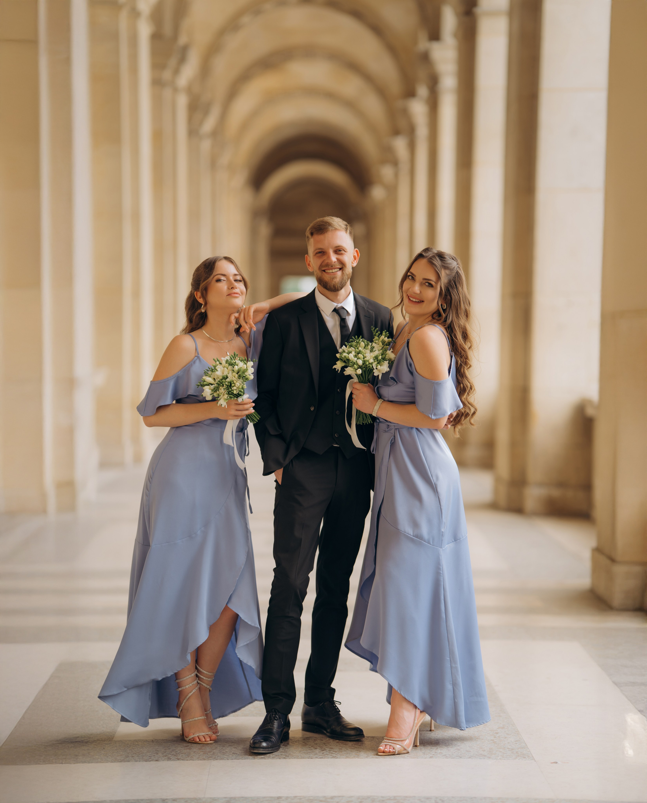 Wedding Day in Paris and Reception. Professional photographer in Paris — Shybitska Iryna