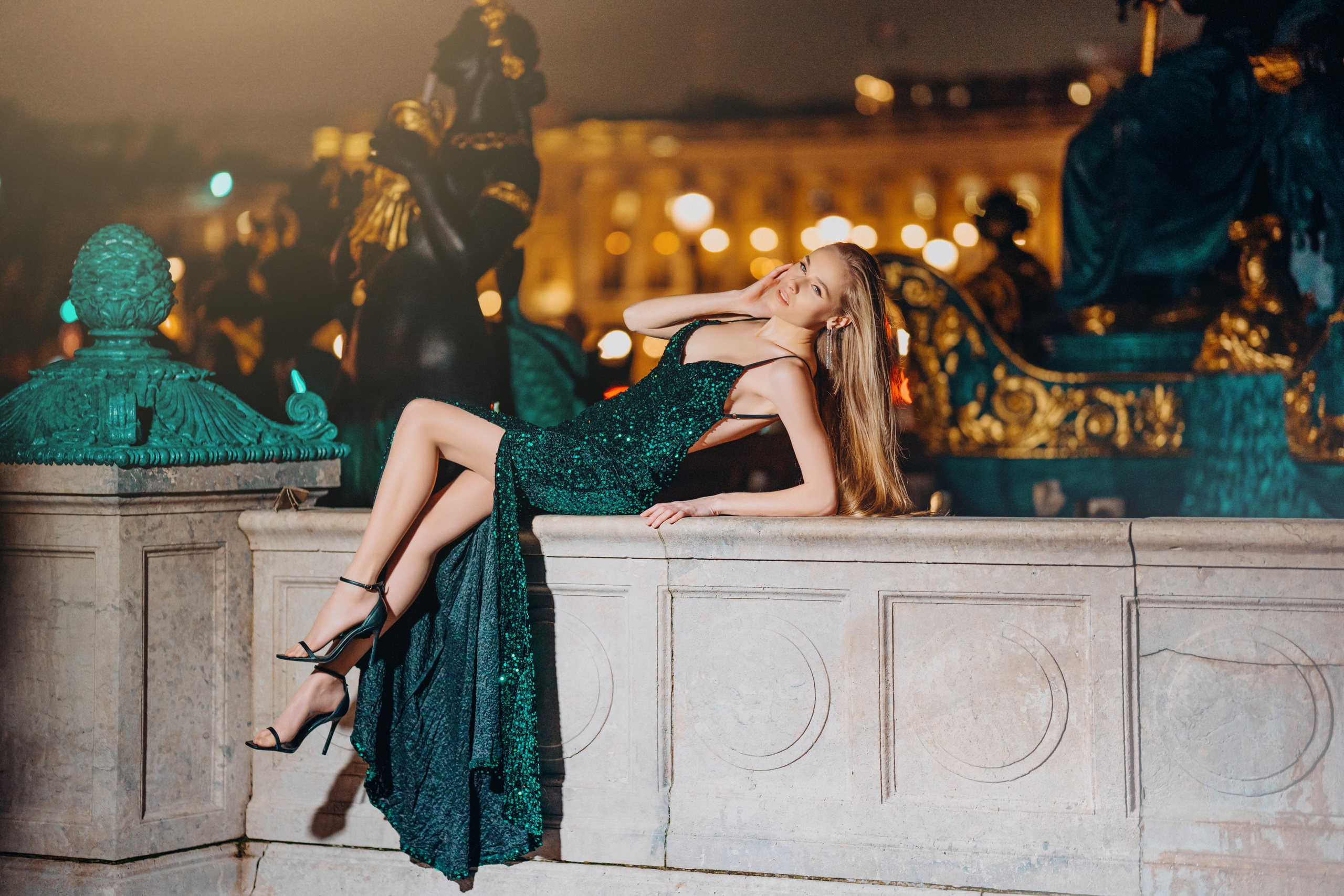 Night Paris/Ночная фотоссесия в Париже. Professional photographer in Paris — Shybitska Iryna