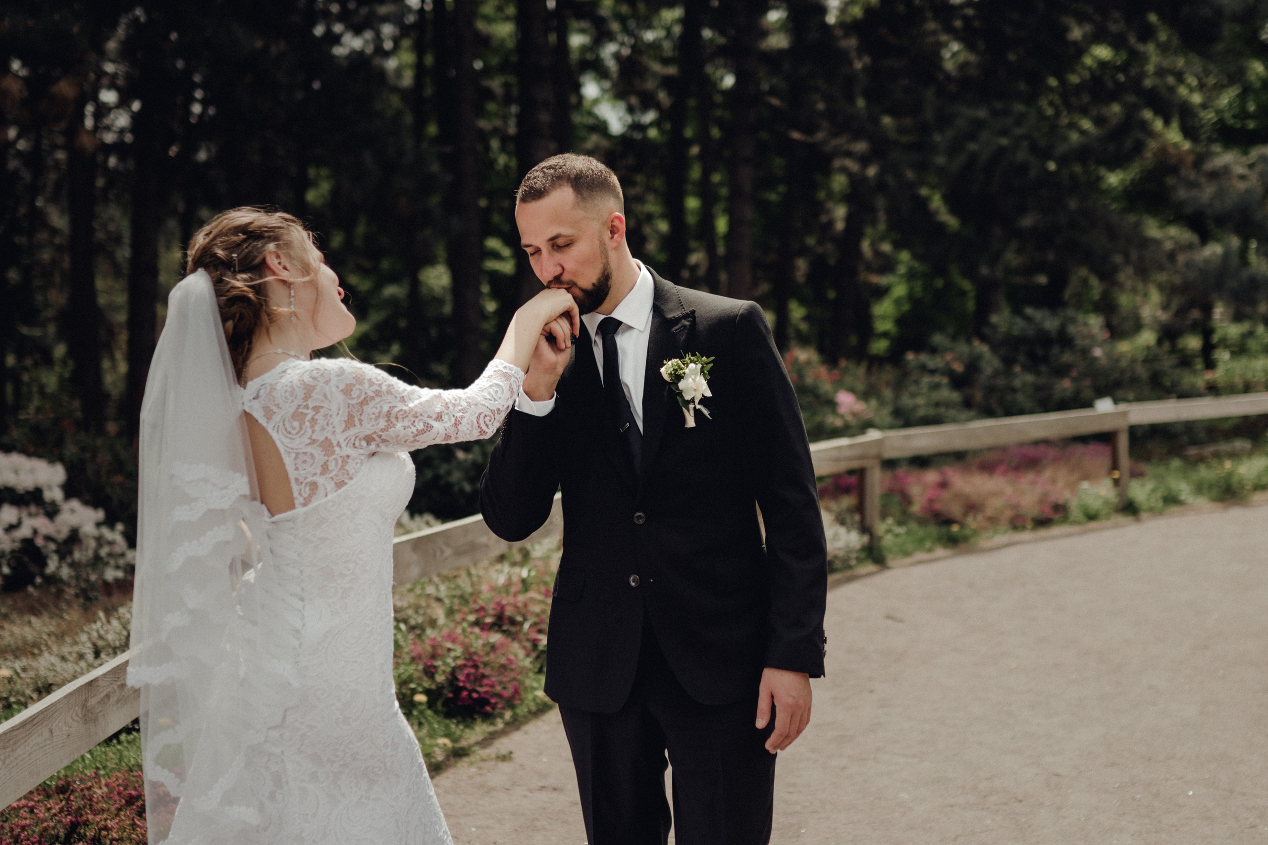 Весільна фотосесія — Ботанічний сад. Professional photographer in Paris — Shybitska Iryna