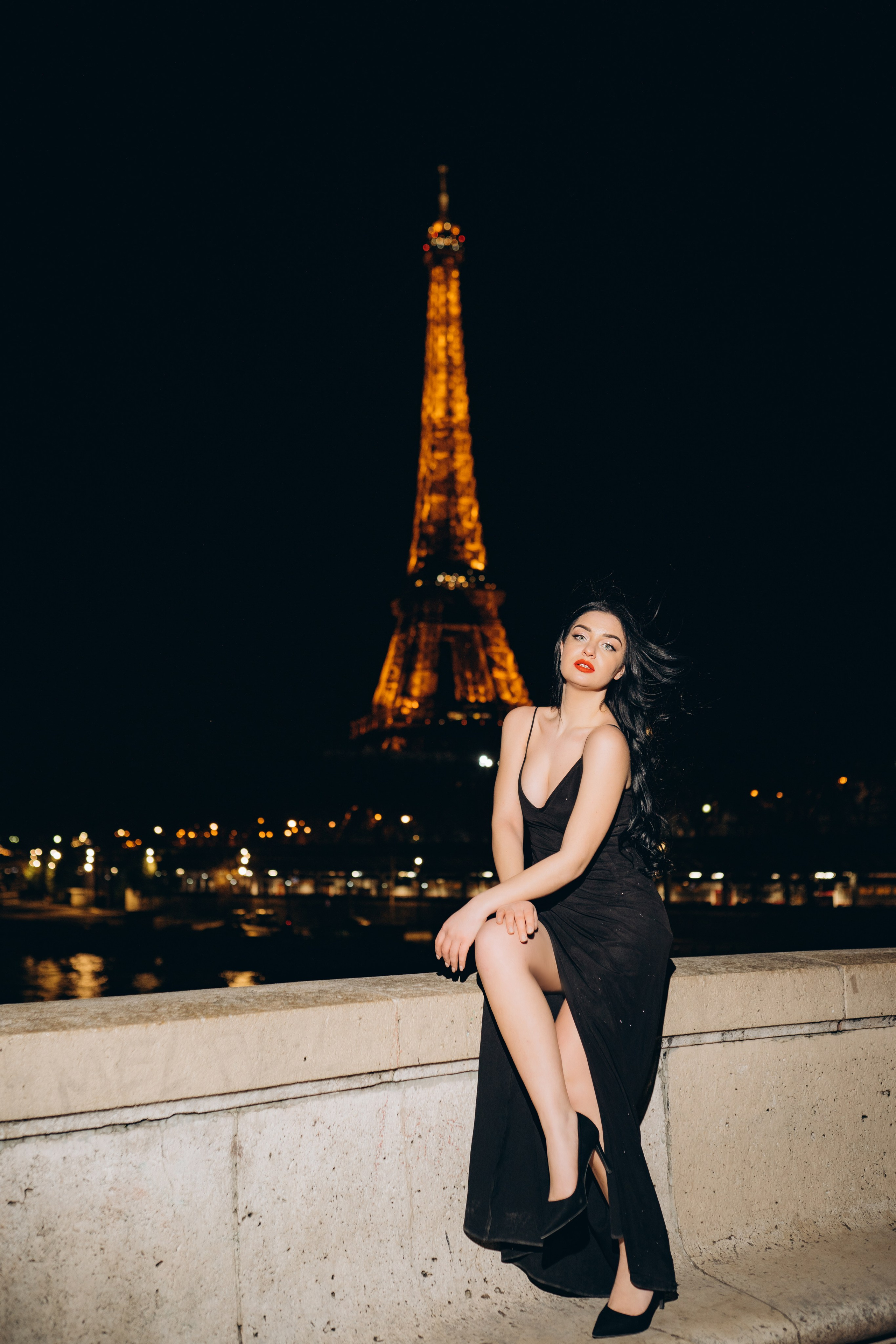 Night Paris/Ночная фотоссесия в Париже. Professional photographer in Paris — Shybitska Iryna