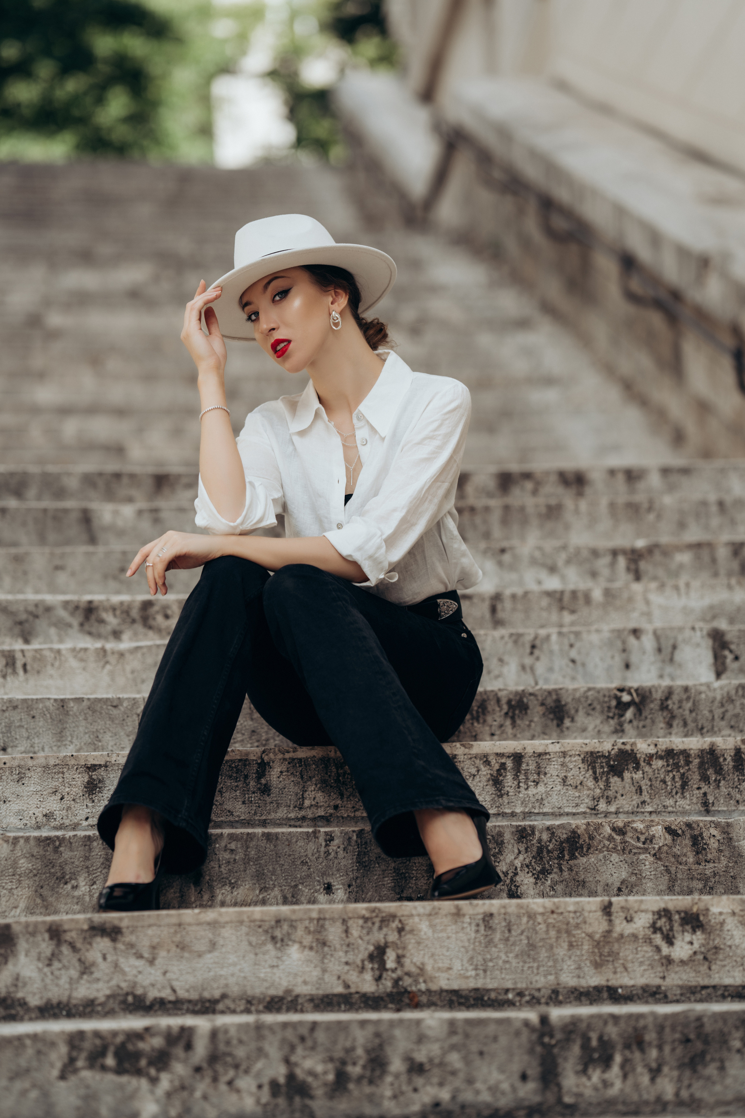 Photo shoot on the streets of Paris. Professional photographer in Paris — Shybitska Iryna