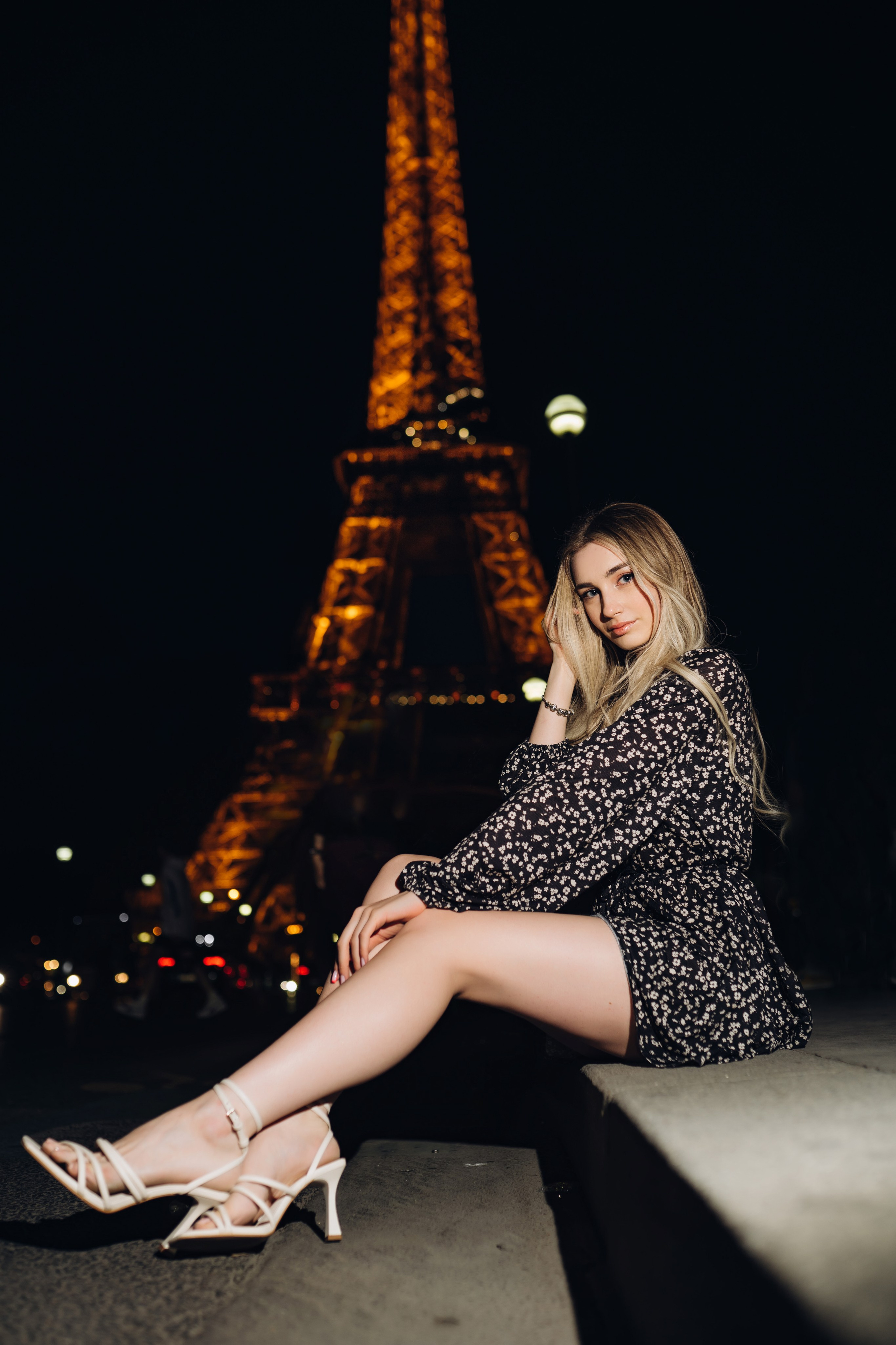 Night Paris/Ночная фотоссесия в Париже. Professional photographer in Paris — Shybitska Iryna