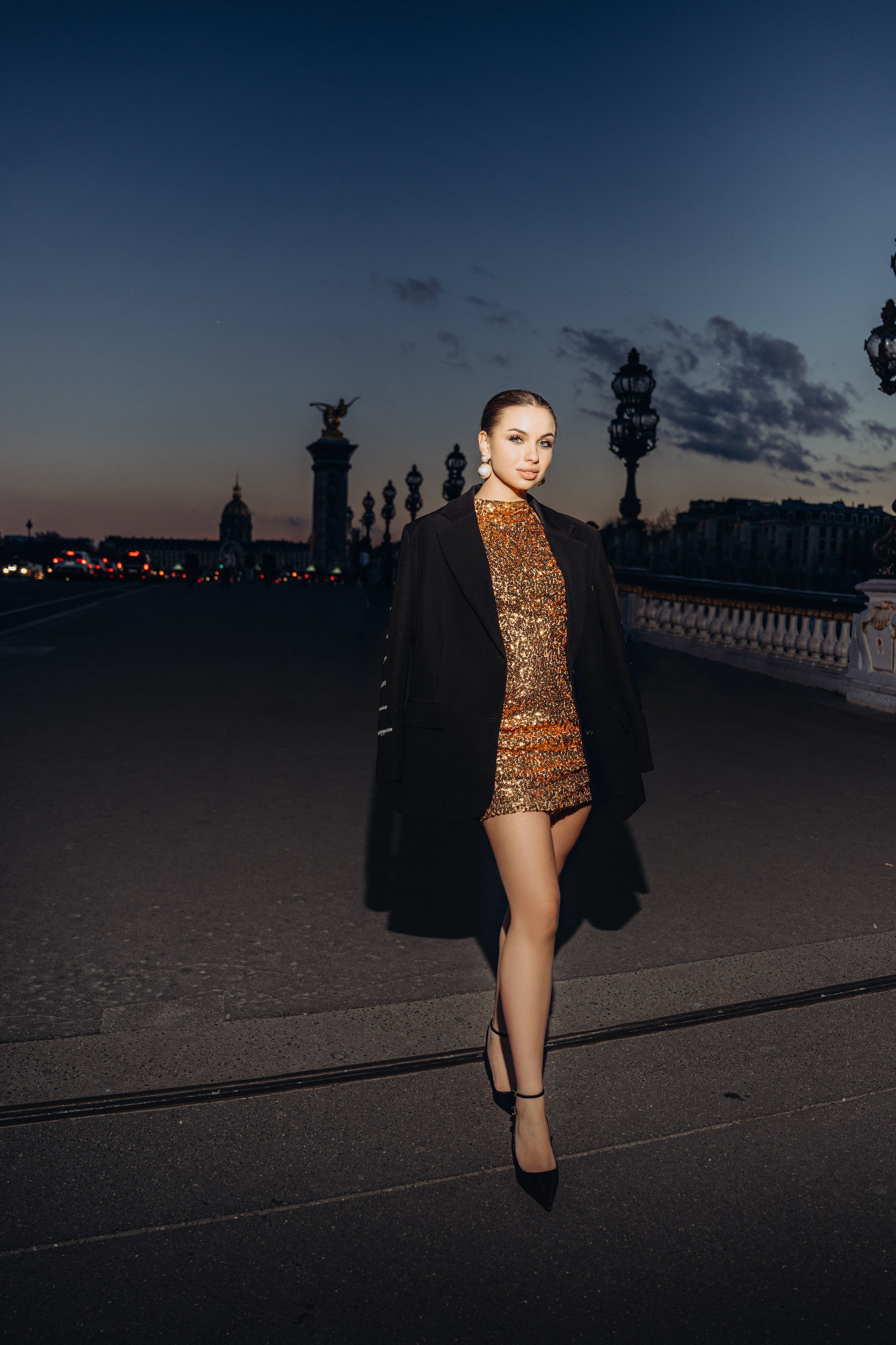 Night Paris/Ночная фотоссесия в Париже. Professional photographer in Paris — Shybitska Iryna