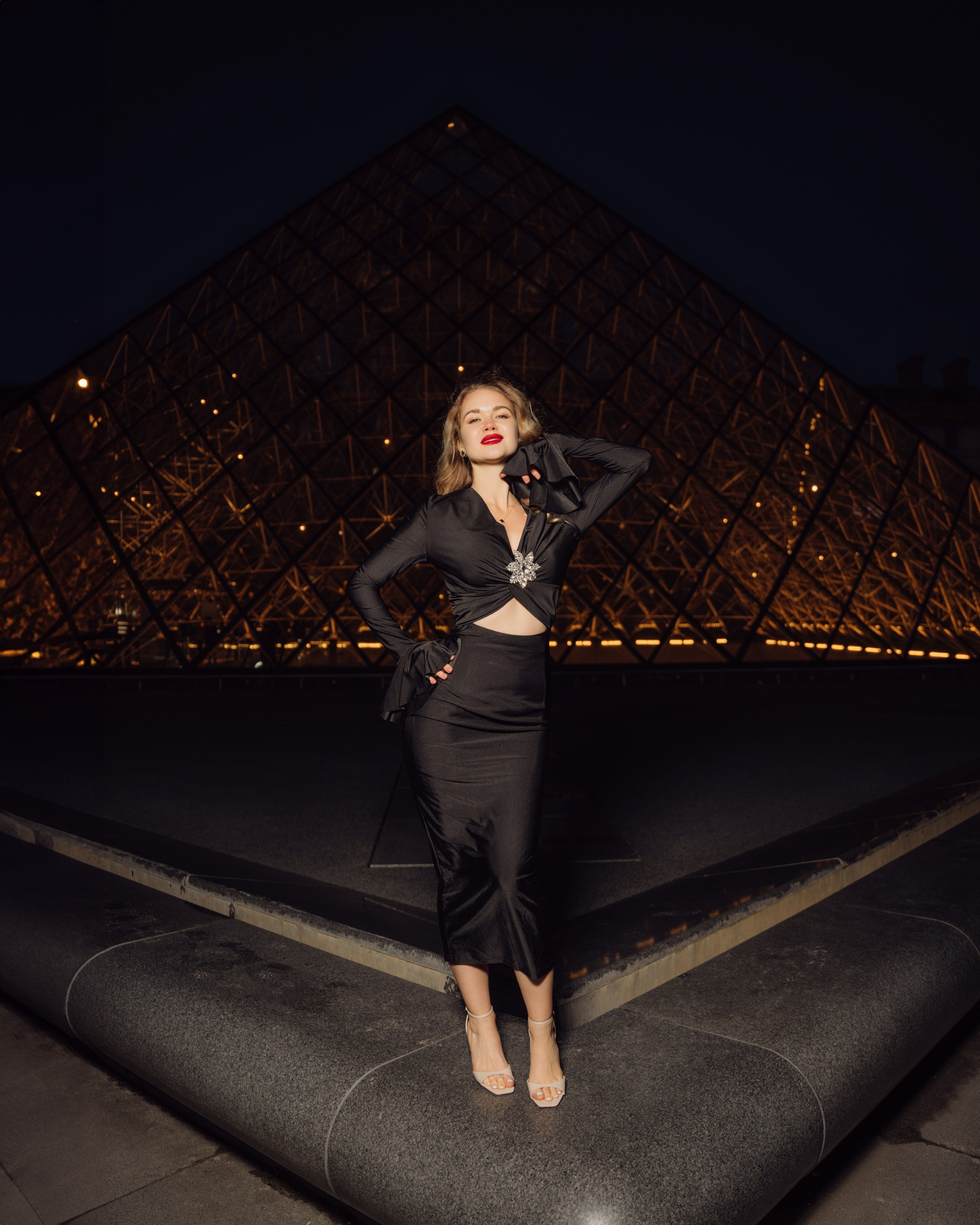 Night Paris/Ночная фотоссесия в Париже. Professional photographer in Paris — Shybitska Iryna