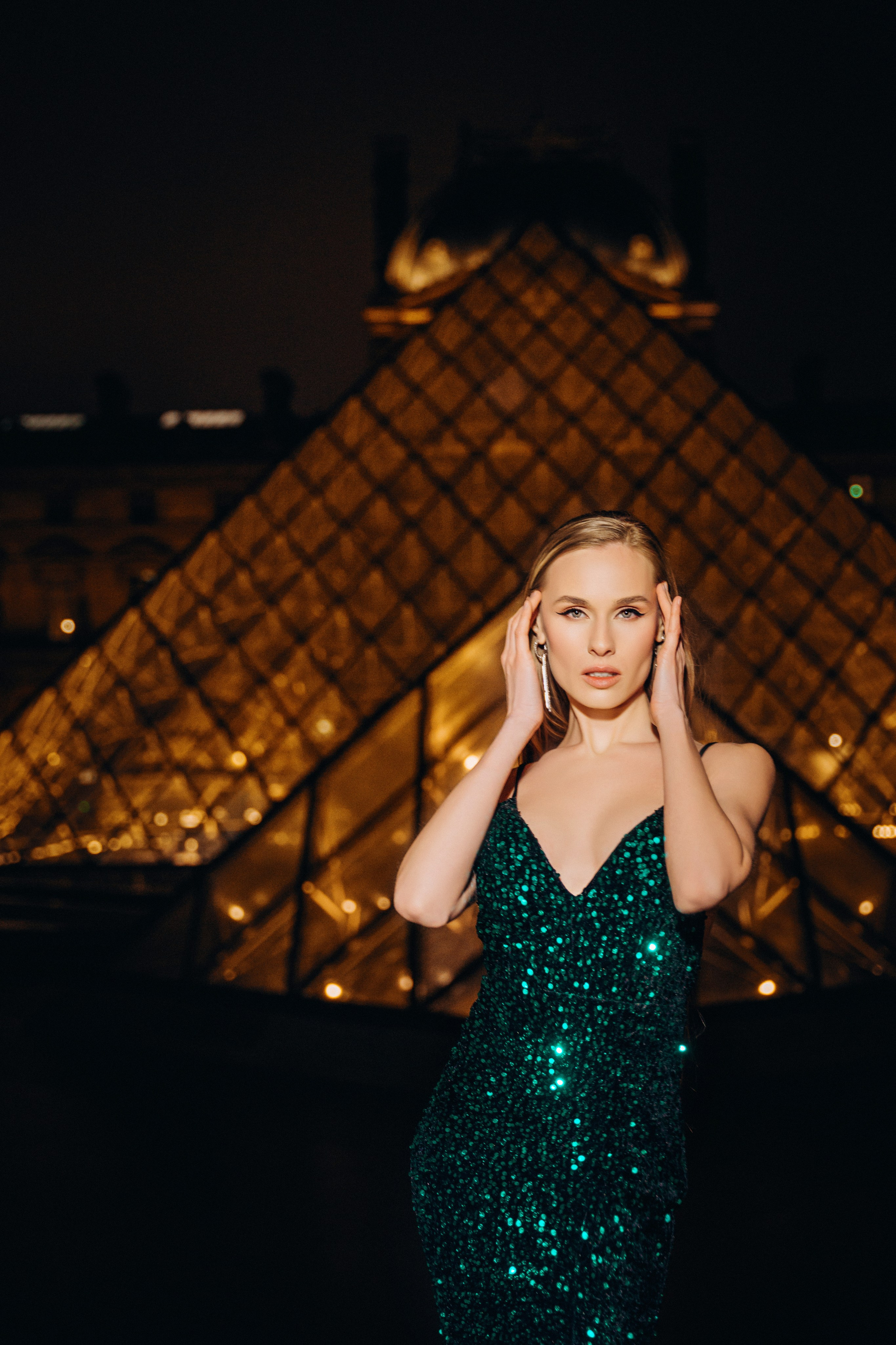 Night Paris/Ночная фотоссесия в Париже. Professional photographer in Paris — Shybitska Iryna