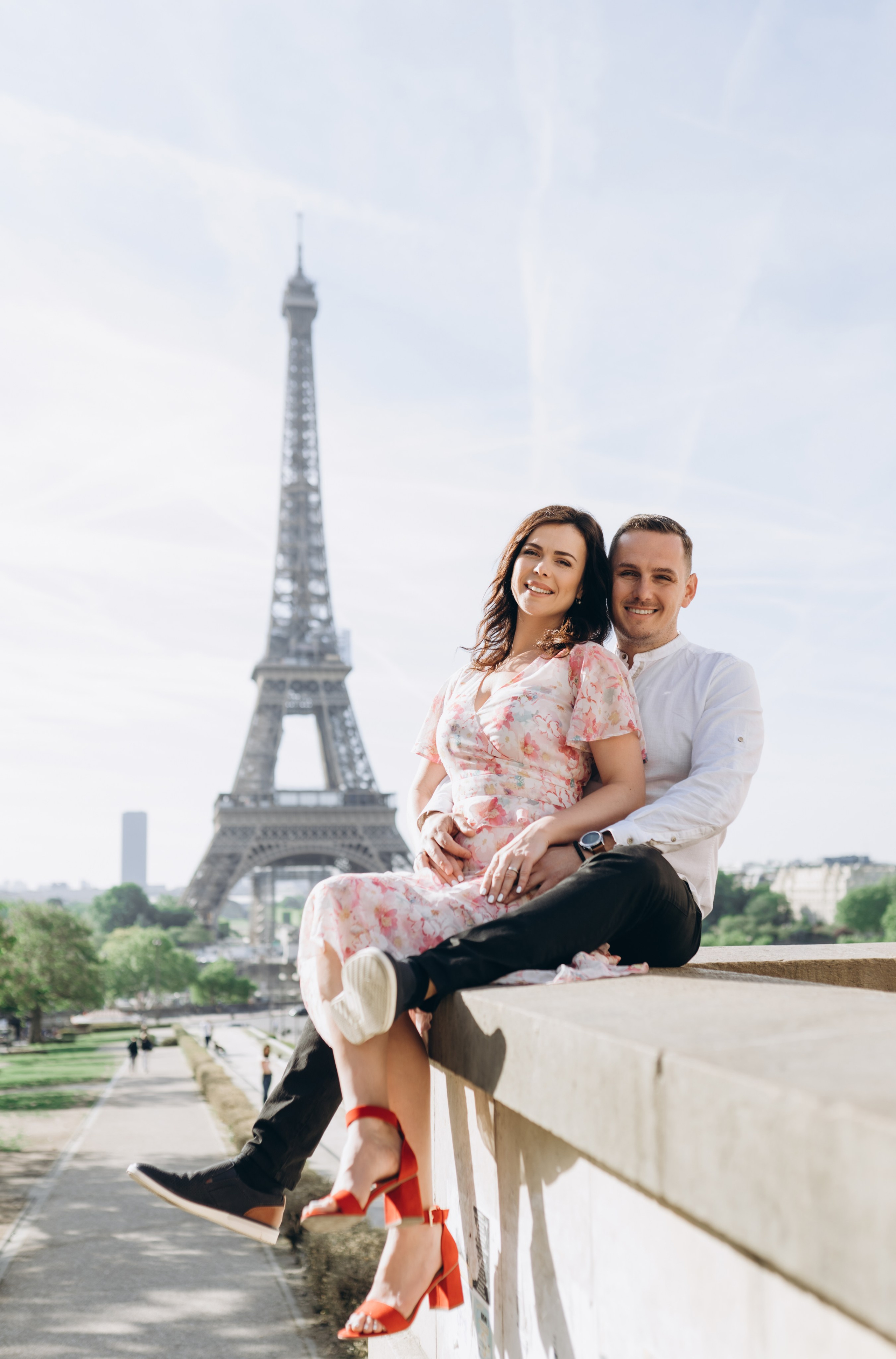 Family photo shoot. Paris. Professional photographer in Paris — Shybitska Iryna