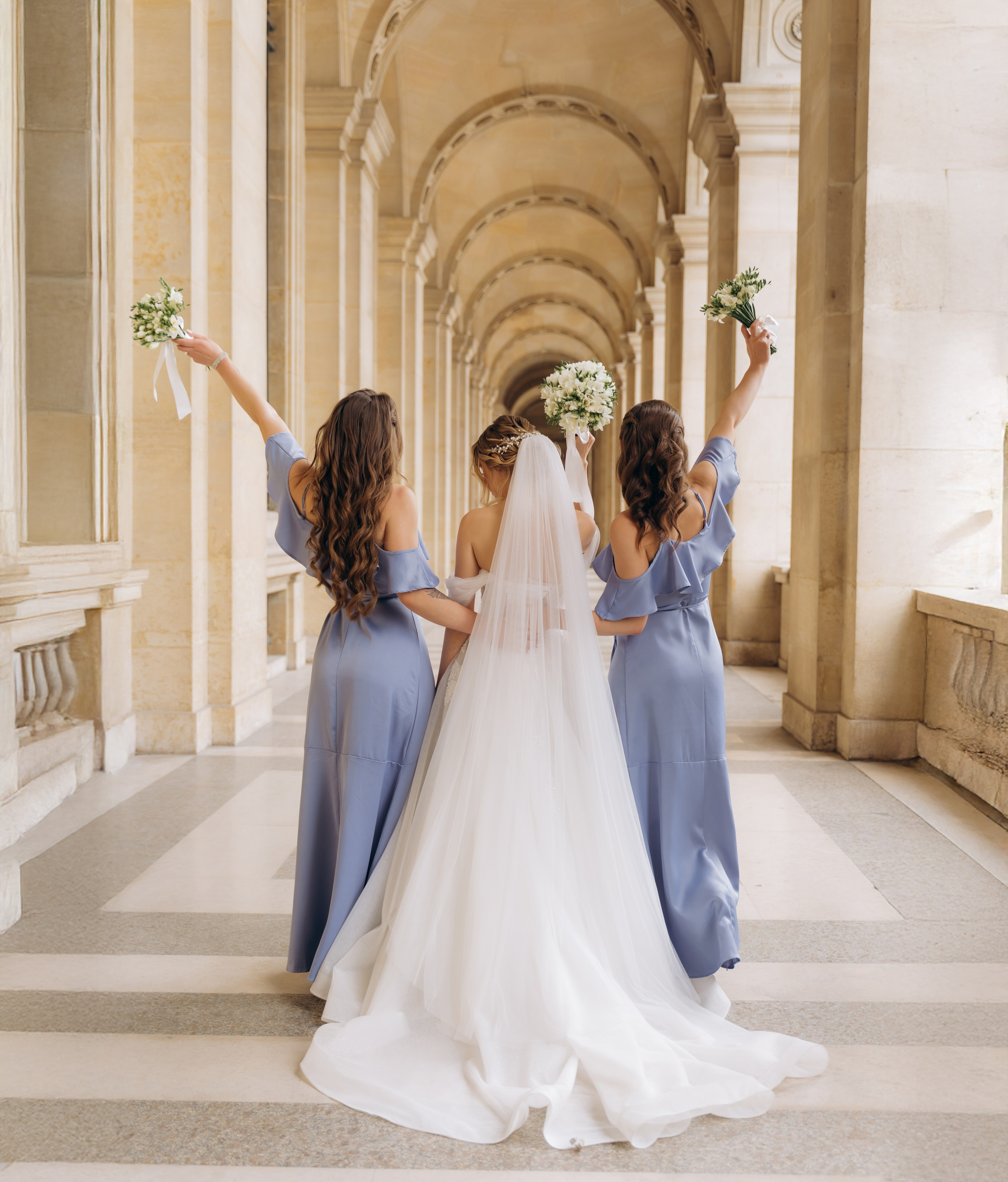 Wedding Day in Paris and Reception. Professional photographer in Paris — Shybitska Iryna