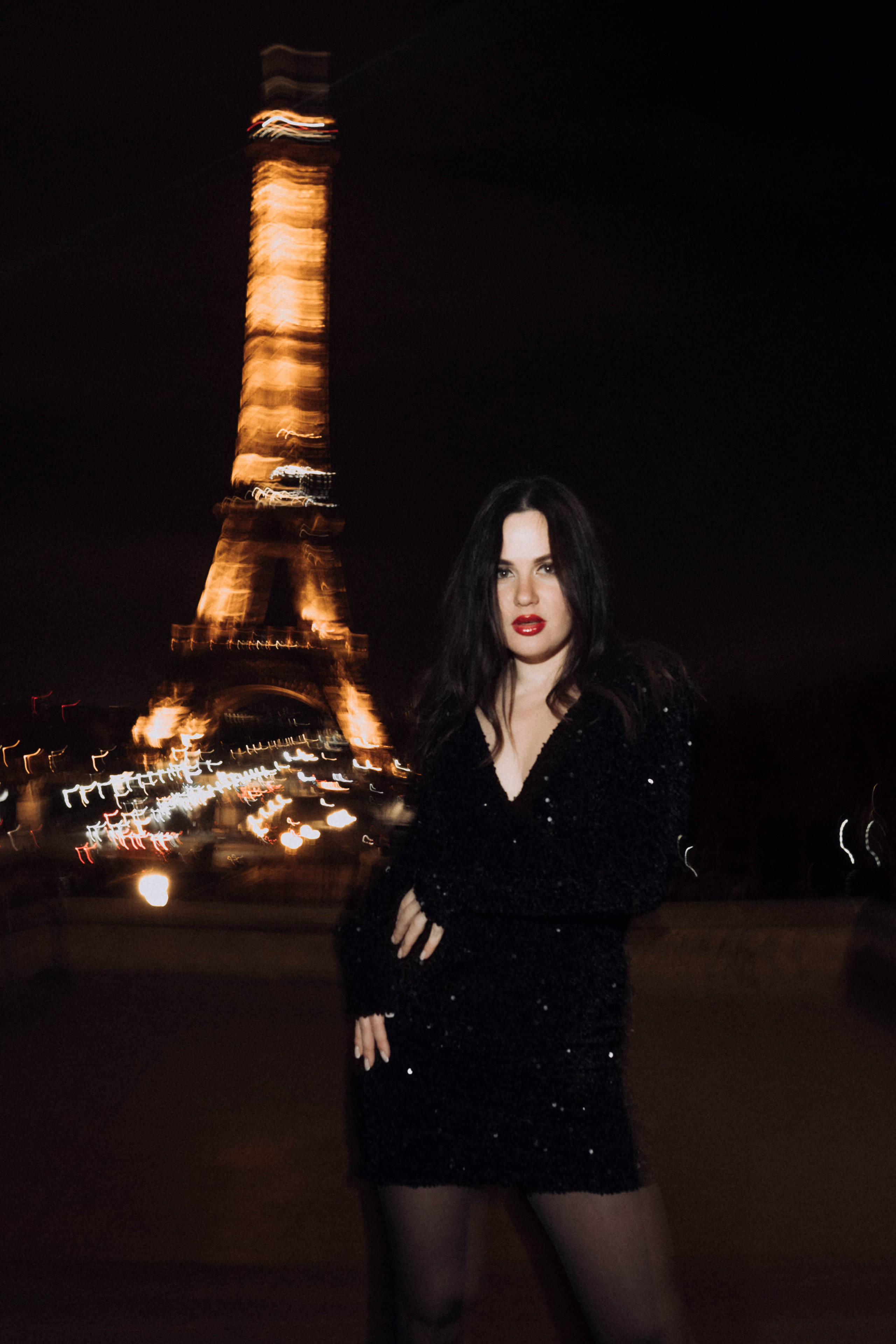 Night photo session in Paris. Professional photographer in Paris — Shybitska Iryna