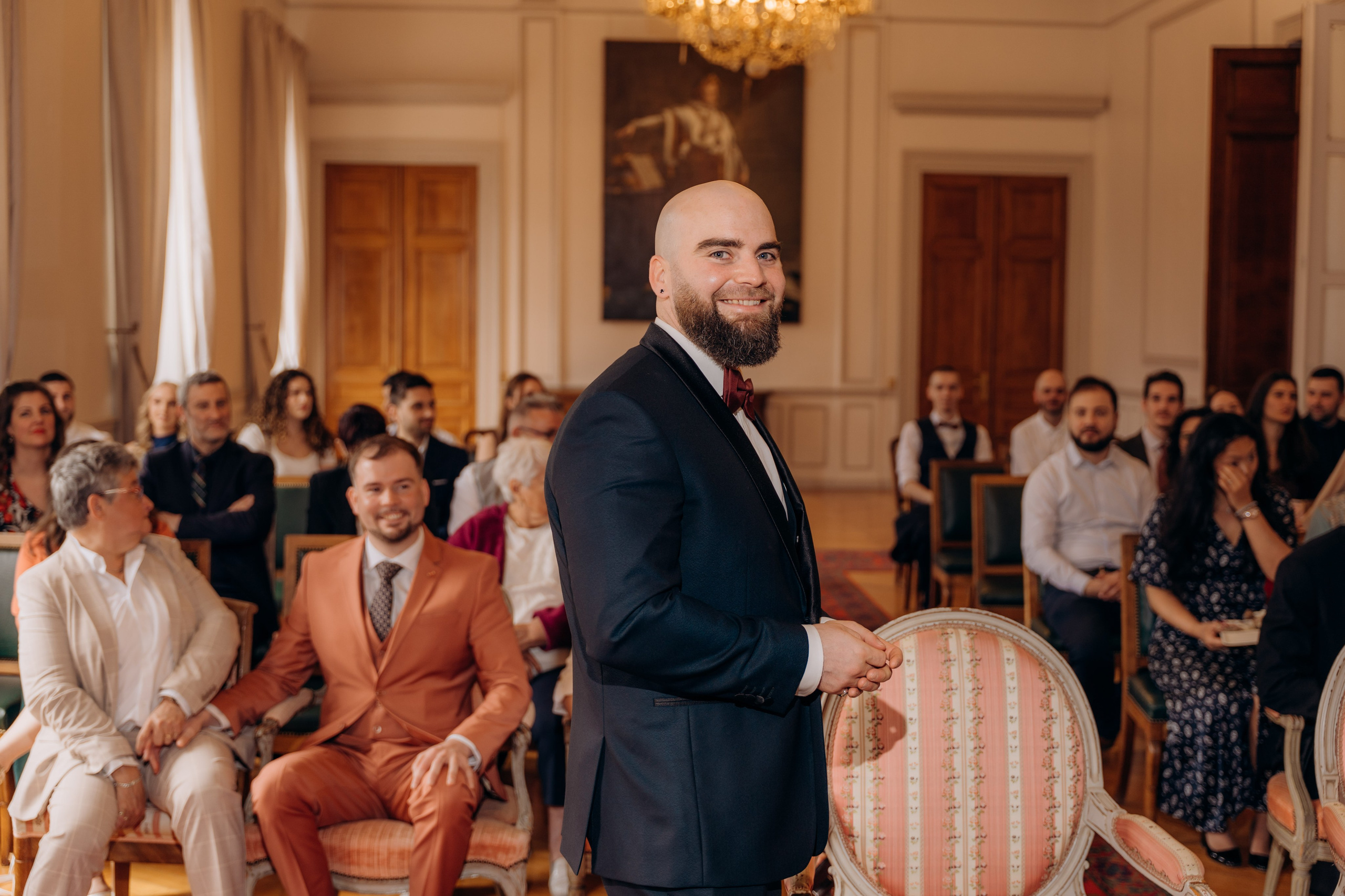 Town hall civil ceremony & wedding photoshoot in France. Professional photographer in Paris — Shybitska Iryna