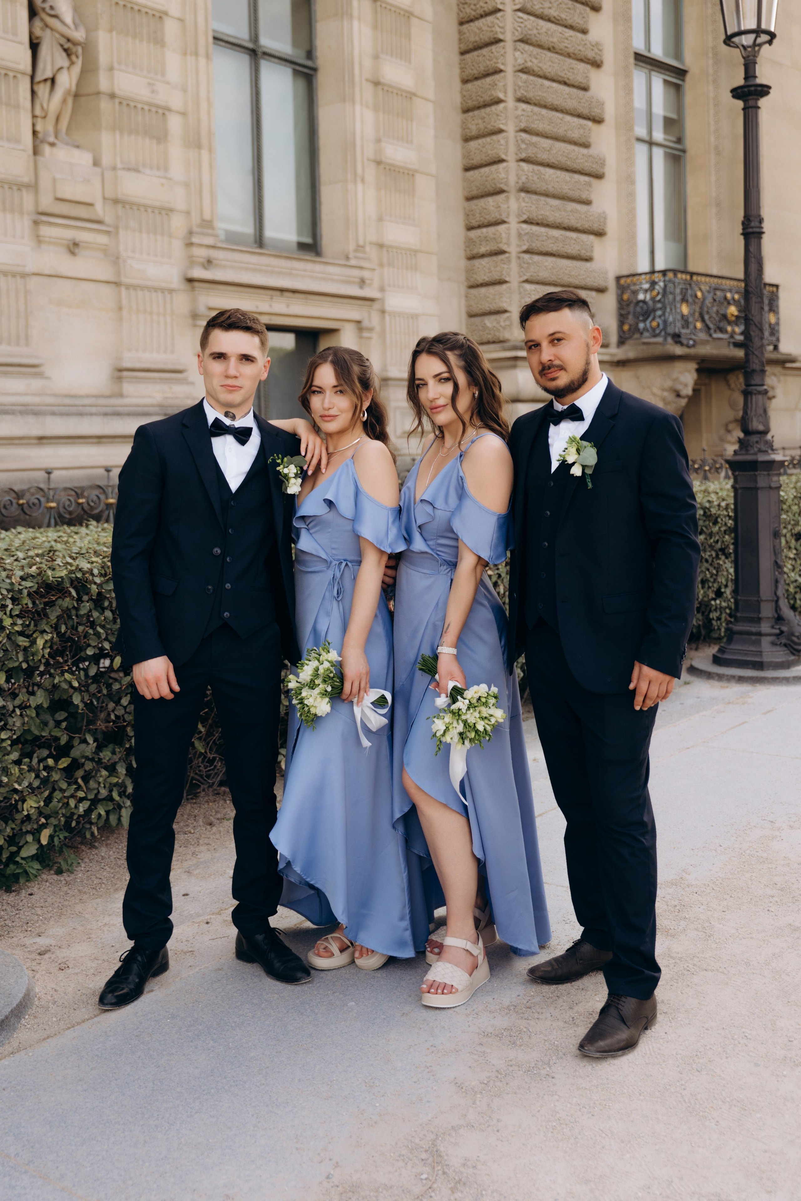 Wedding Day in Paris and Reception. Professional photographer in Paris — Shybitska Iryna
