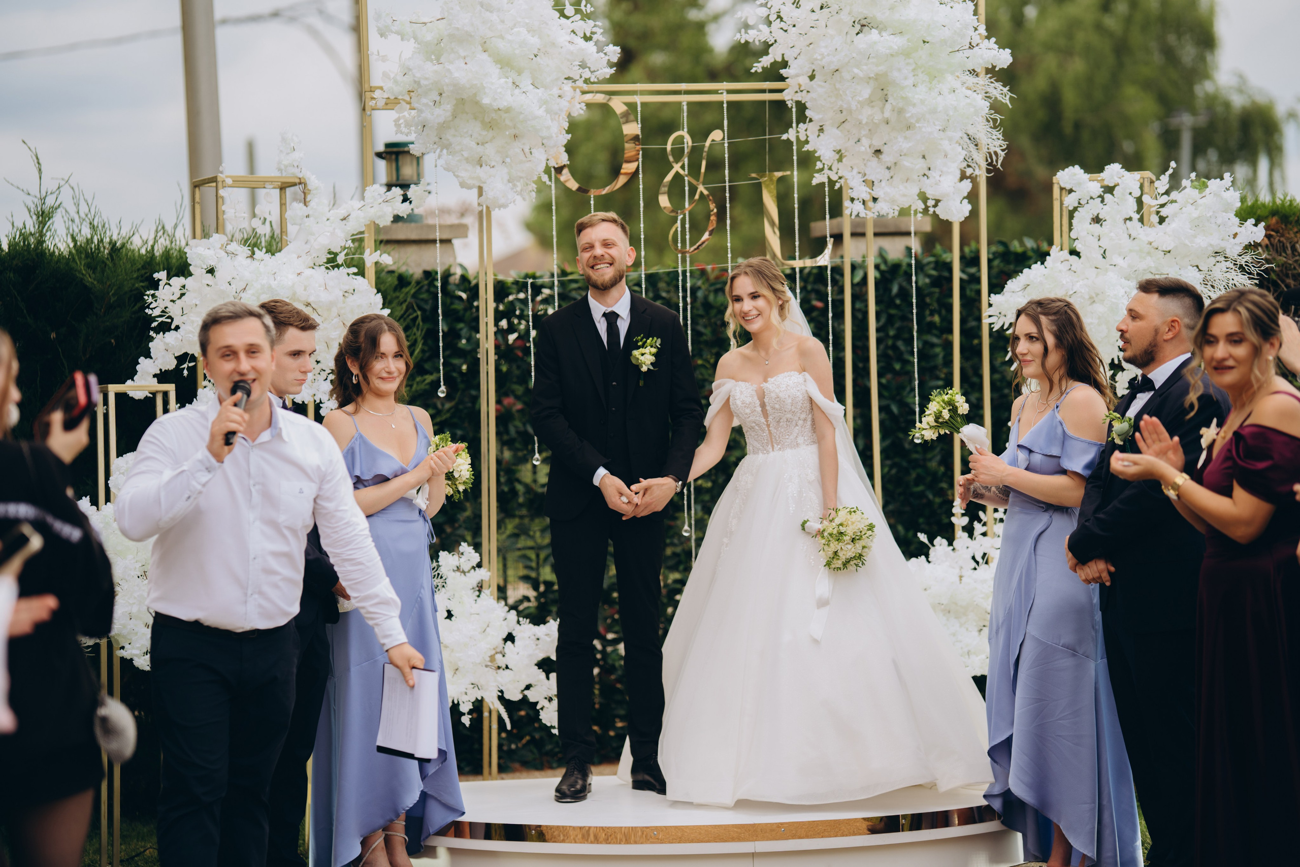 Wedding Day in Paris and Reception. Professional photographer in Paris — Shybitska Iryna